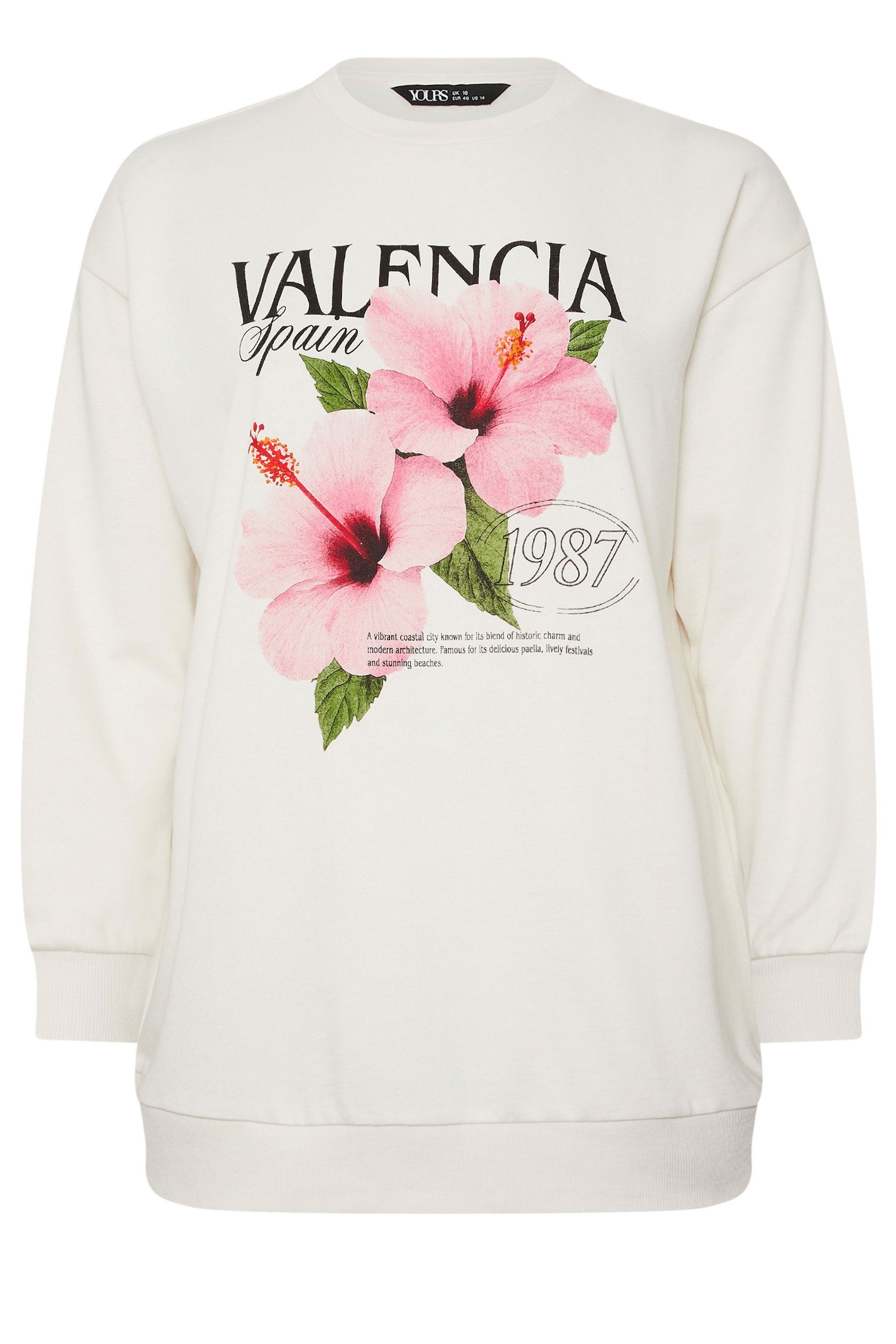 Yours Valencia' Floral Sweatshirt