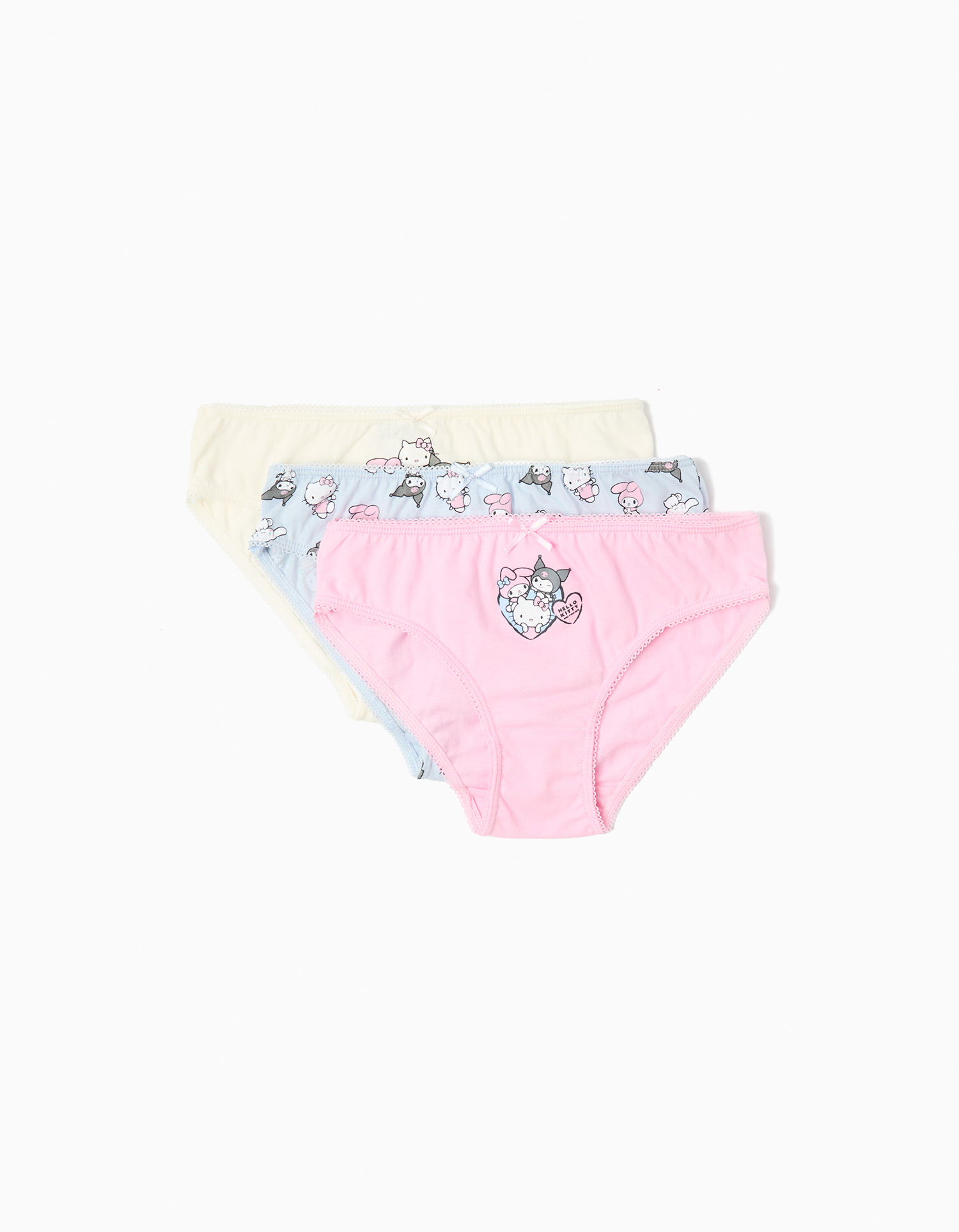 Pack 3 Cuecas 'Hello Kitty', Menina, Multicor