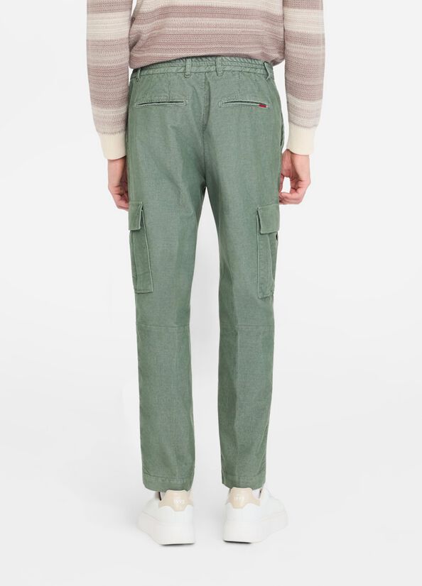 Pantaloni cargo in velluto