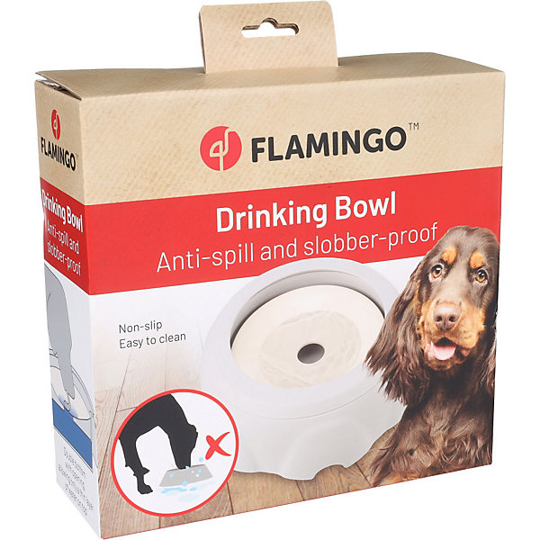 Gamelle anti éclaboussure d' eau Spill Rond Gris D24.2 cm pour chien