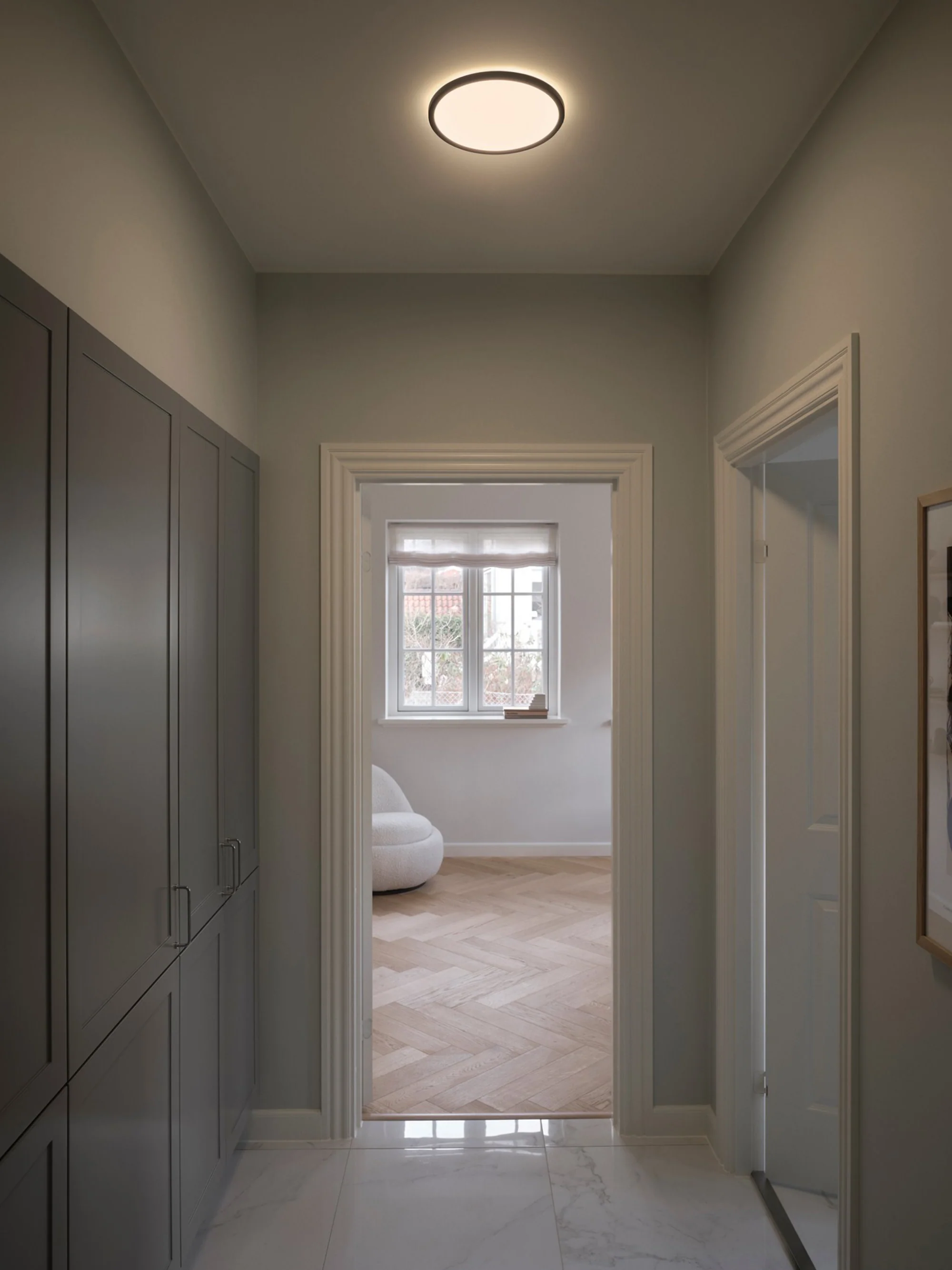 Kleine dimmbare LED-Deckenleuchte Oja