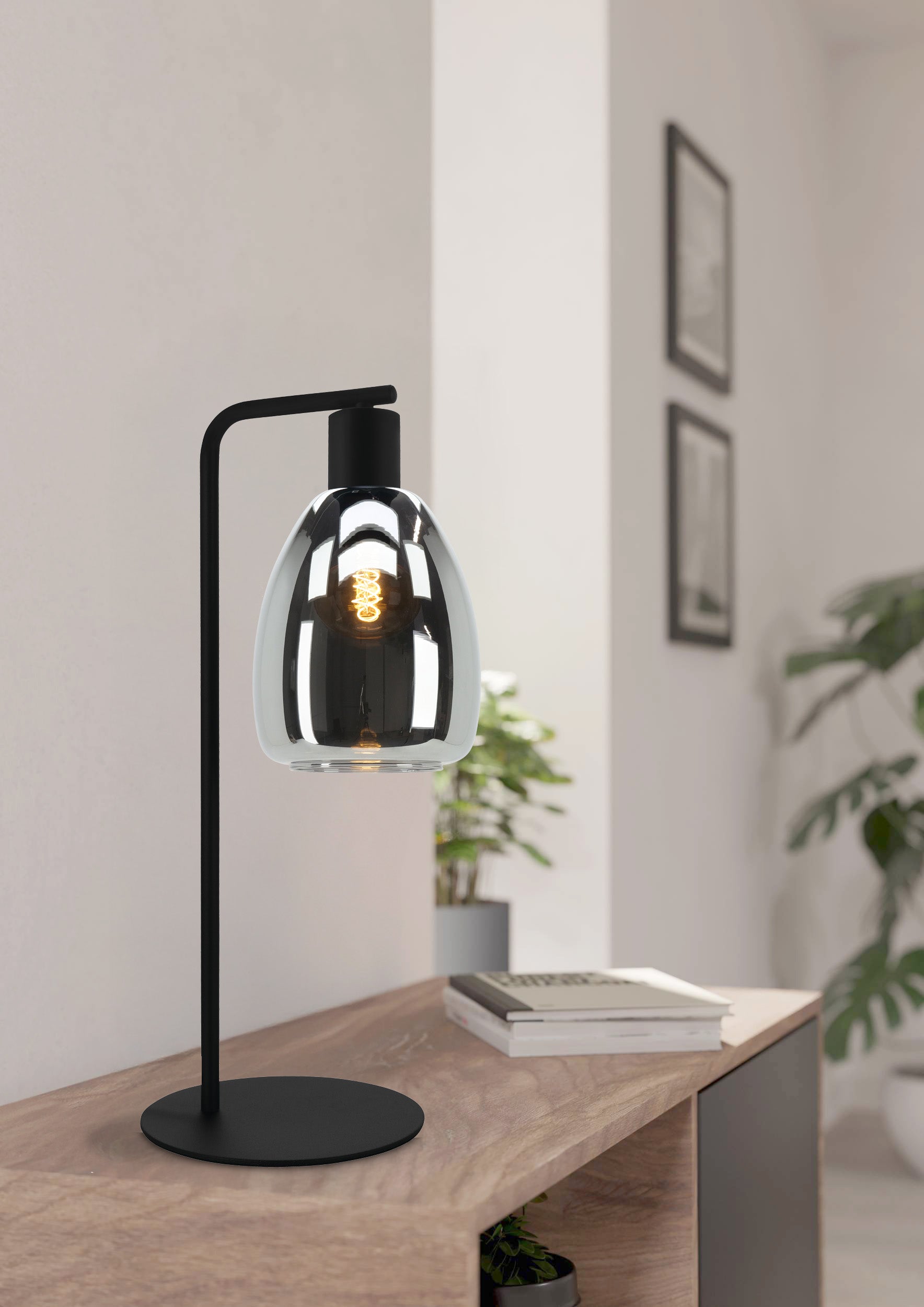 EGLO tafellamp Chelvey - e27 - 50,5 cm - zwart