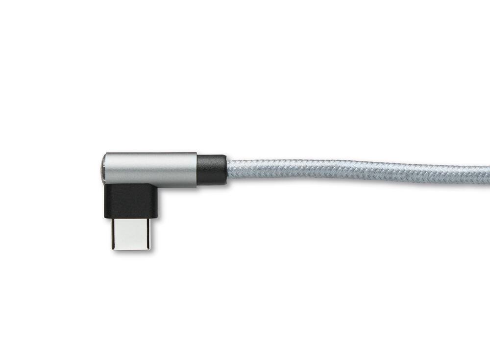 Bluehive Right-Angled USB-A to Type-C Power Cable, 3-ft