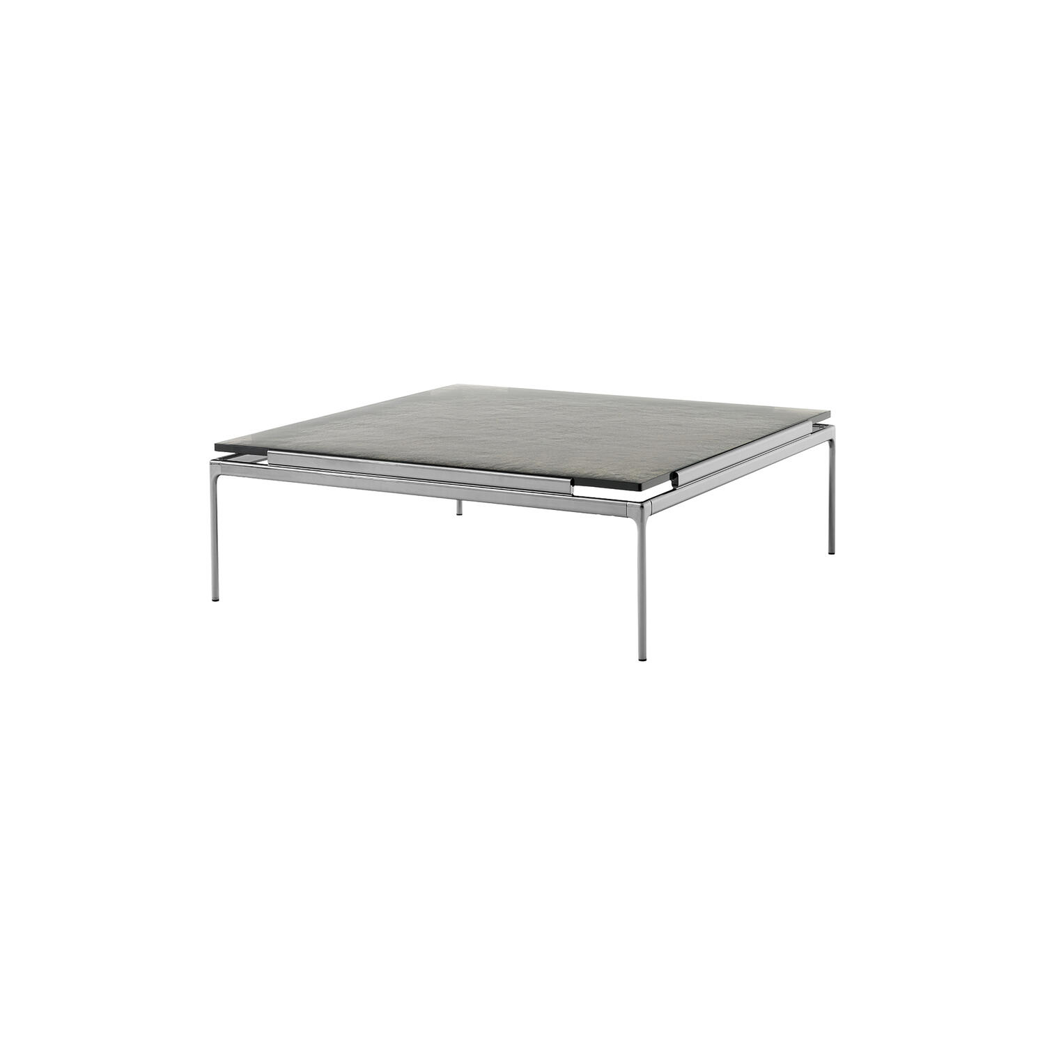 Sett LN13 Coffee Table, smoked glass/dark chrome