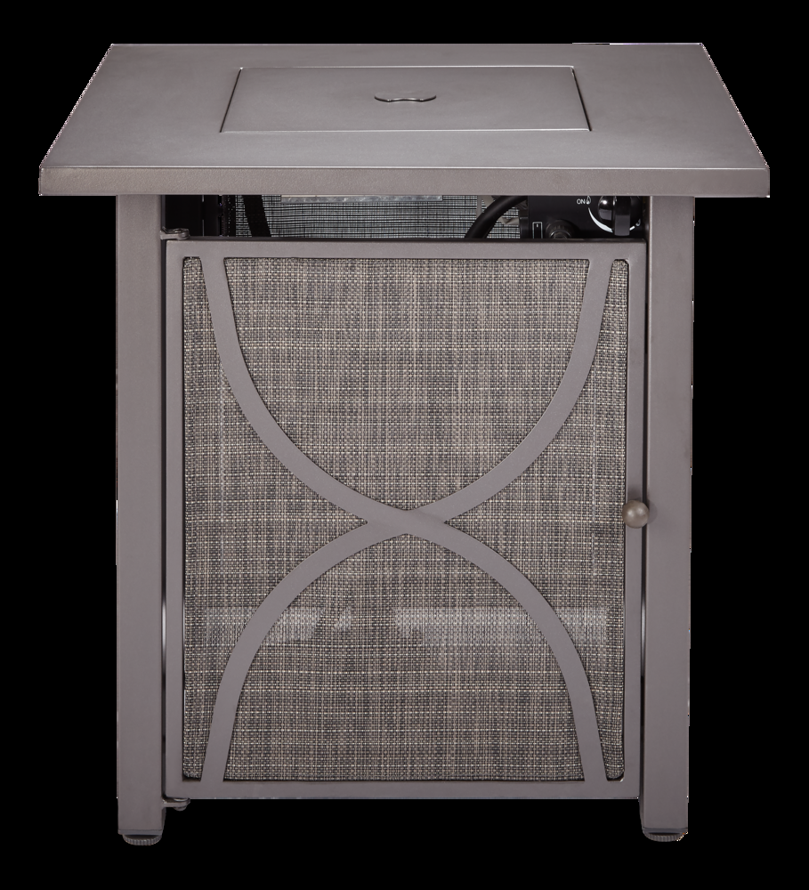 For Living Bluebay Square Outdoor Fire Pit Table, 40,000 BTU