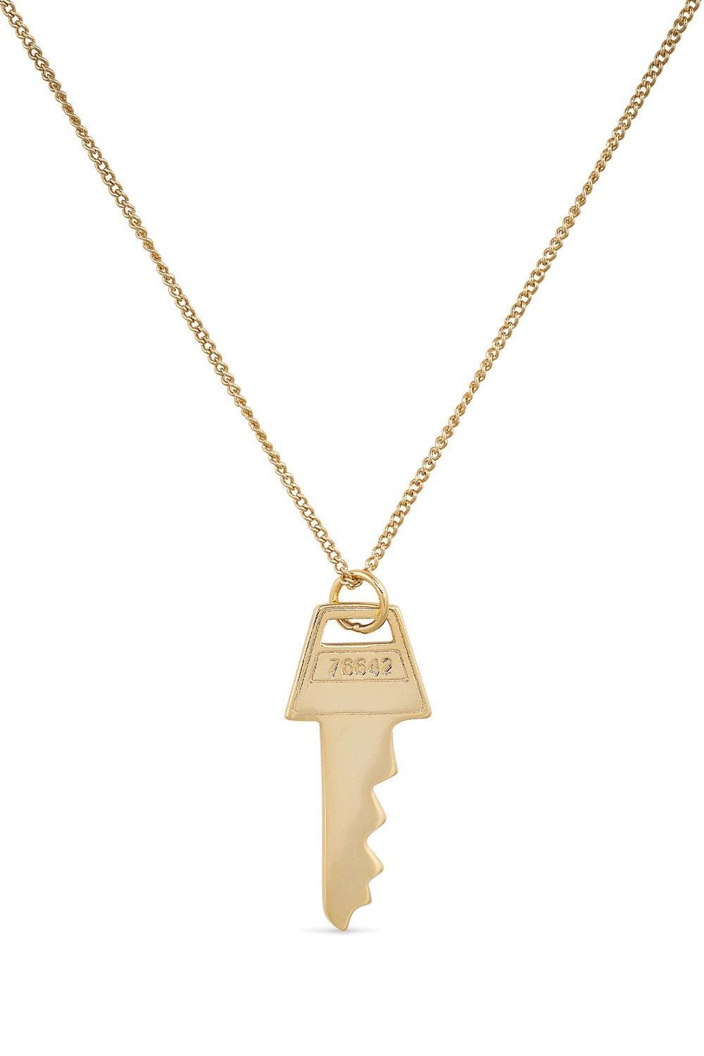 Elk & Bloom 14K Gold Key Necklace