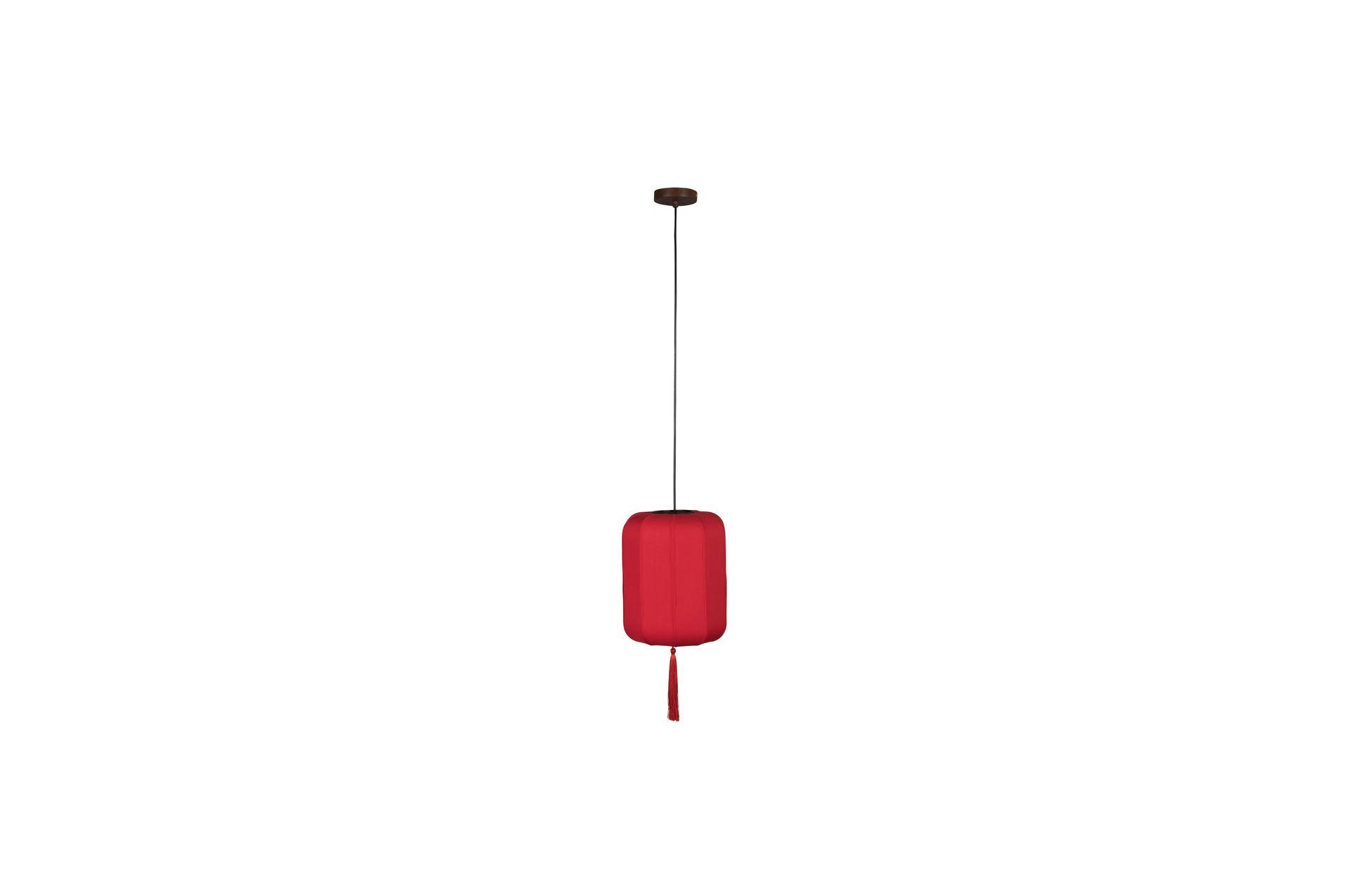 SUONI - Suspension en tissu rouge