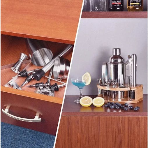 NNEOBA Stainless Steel Cocktail Shaker Mixer Set