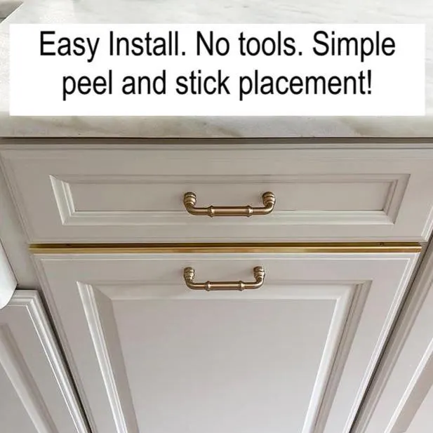 Brass Drawer Topper: Ready to Install, 16 Gauge, .050
