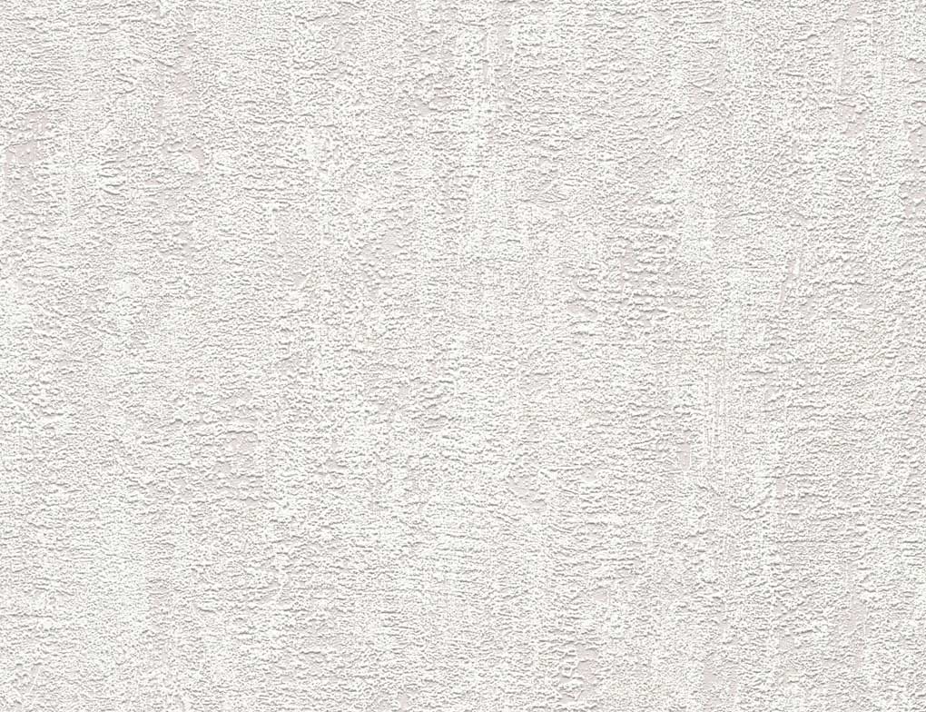 Vliestapete Kalkoptik Beige, Weiß