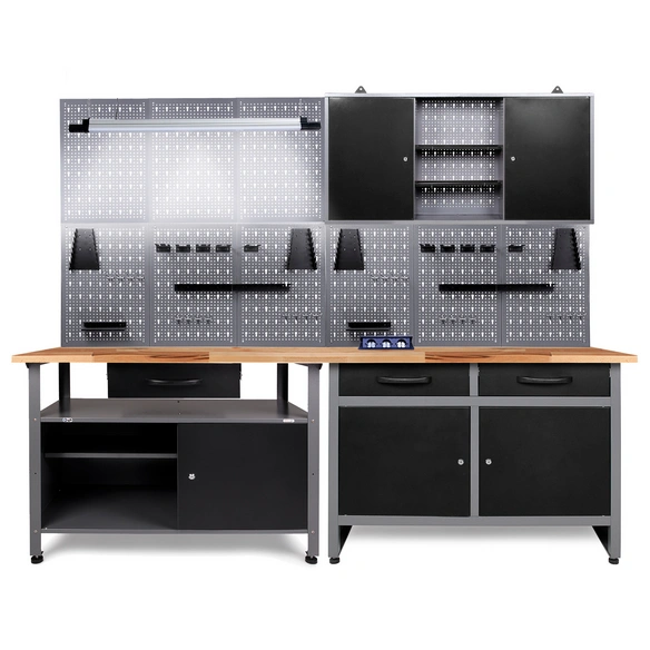 Werkstatt-Set, anthrazit, Metall