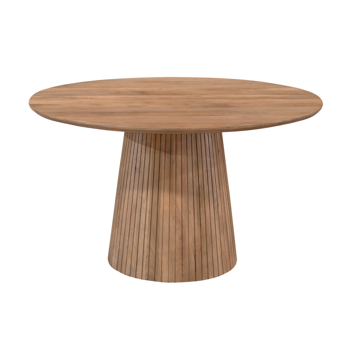 StarFurn Eettafel Solana - Rond Naturel Hout - 130x130x76cm