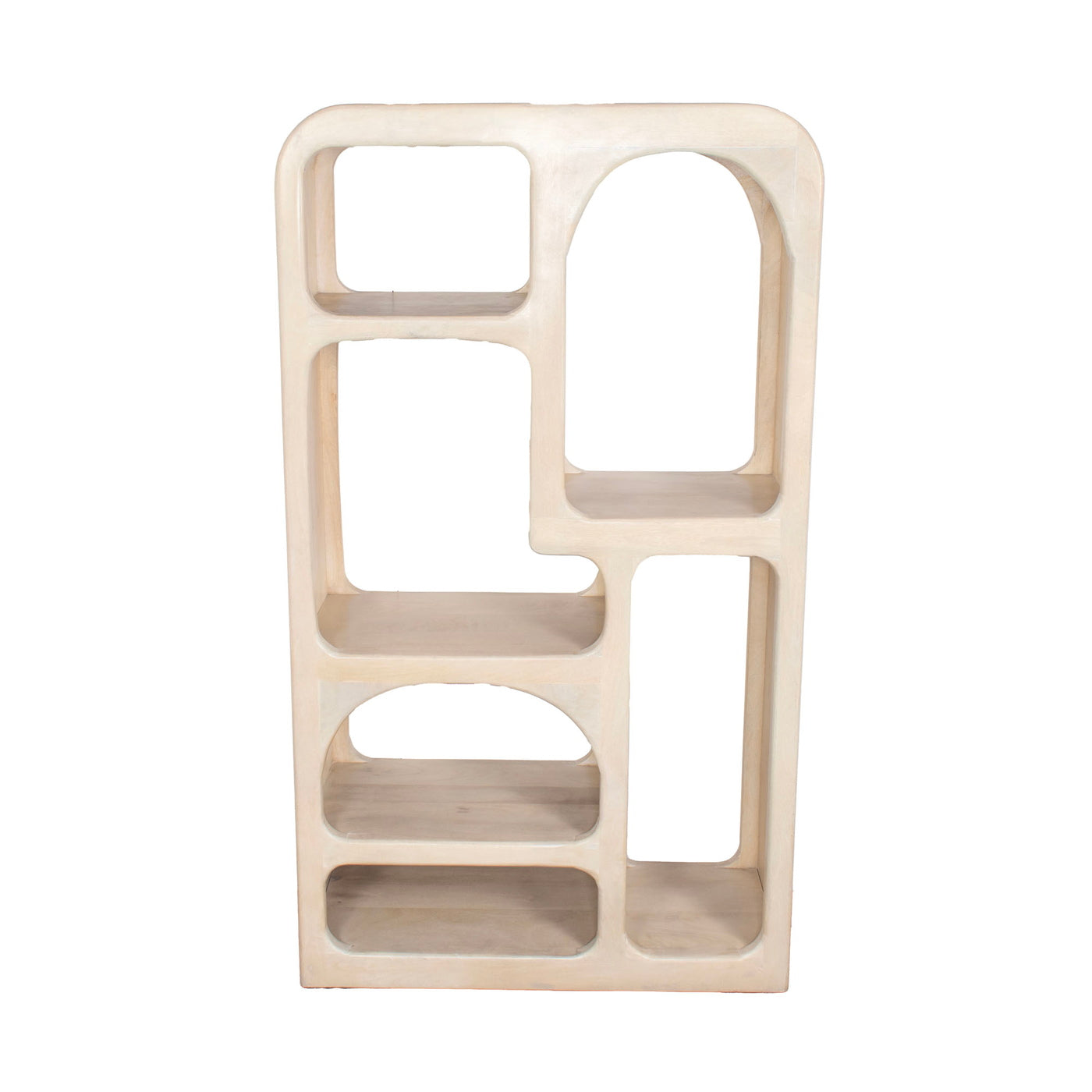 Giga Meubel Vakkenkast Yuki - Mangohout - Beige - 90x34x161cm