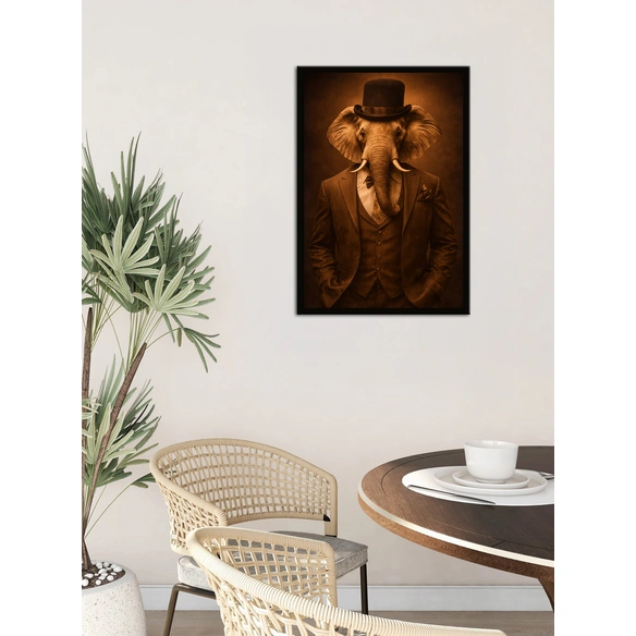 Gerahmtes Bild, ca. 50x70 cm, Motiv: 507939, Black
