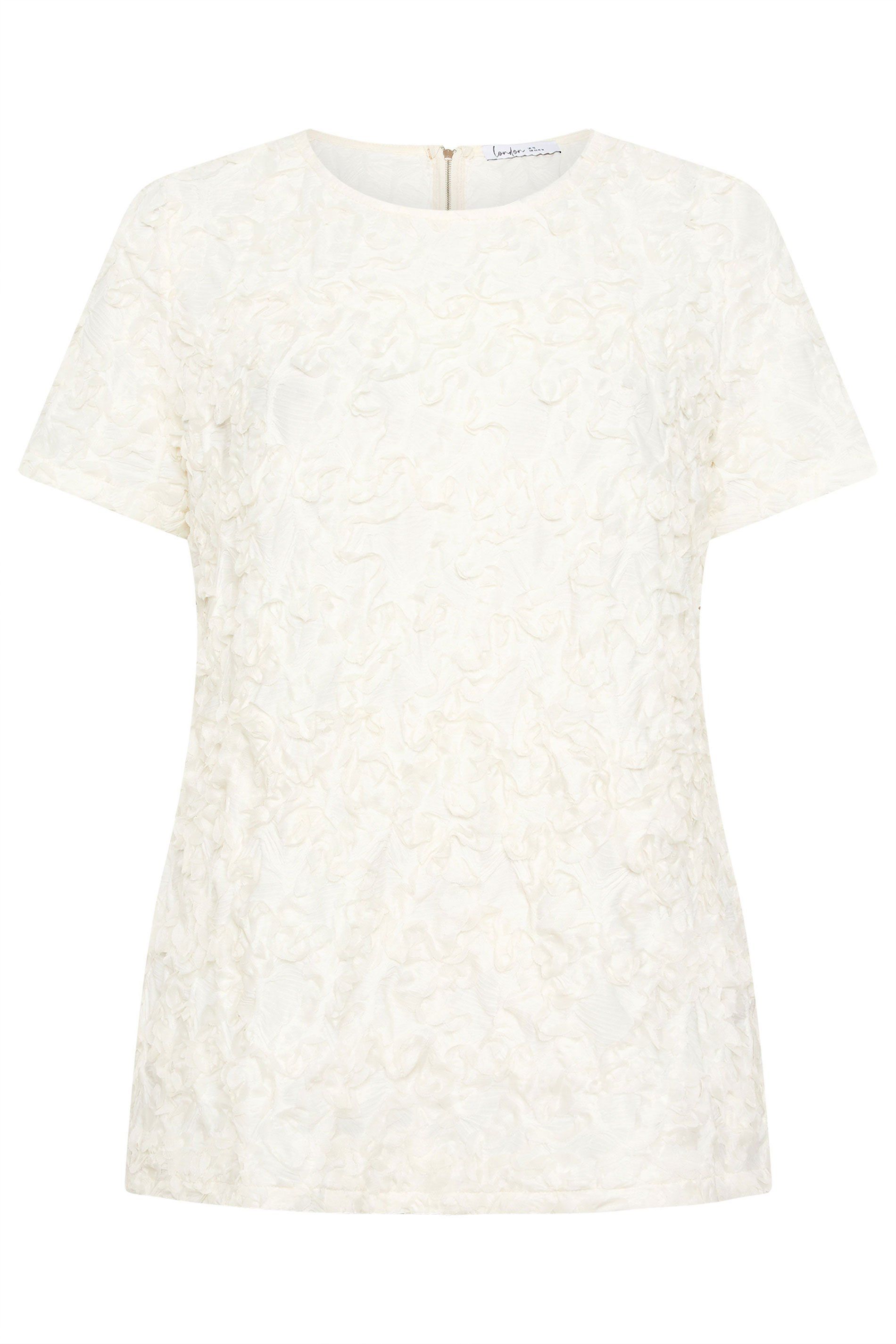 Yours Textured Abstract Blouse