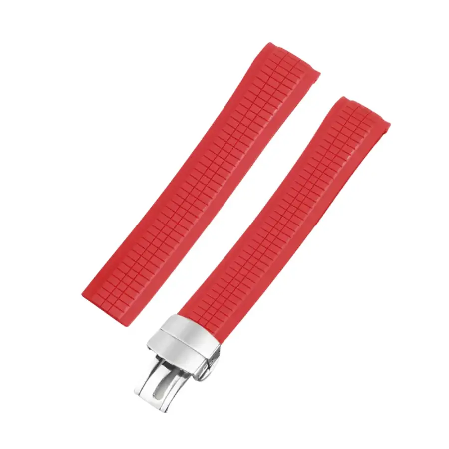Patek Philippe – Aquanaut –  Rubber Strap – Curved – Red