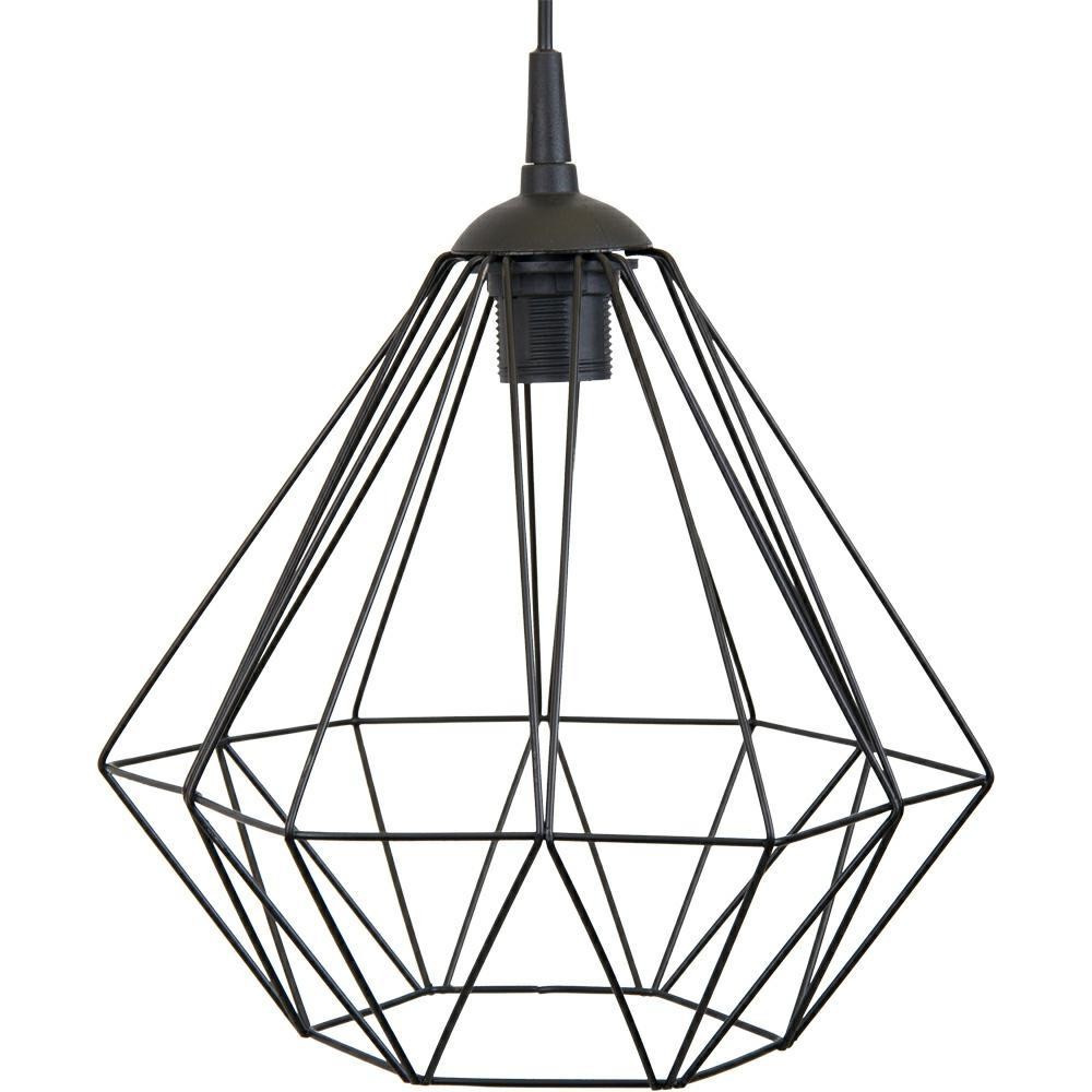 Lampa geometryczna Diamond czarna 25 cm LOFT
