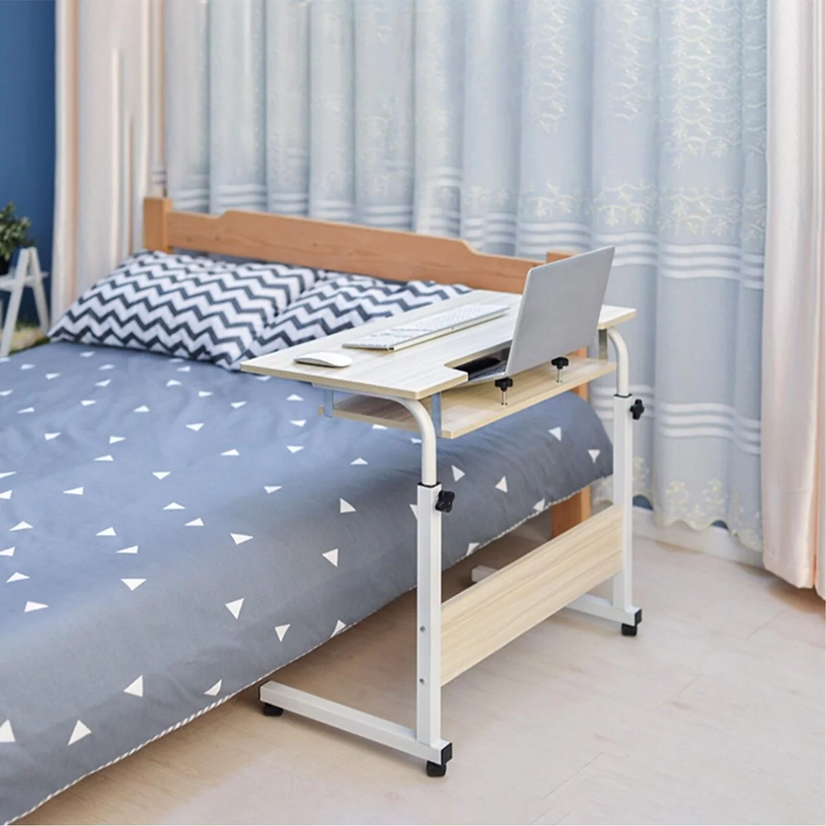 Home Office Desk Can Be Raised And Lowered Mobile Height Adjustable Laptop Cart - 31.5 x 15.7