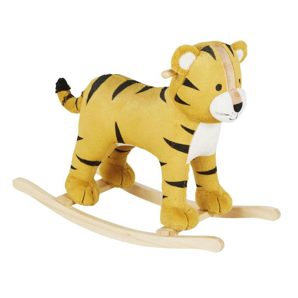 - Tigre à bascule noir, blanc et orange