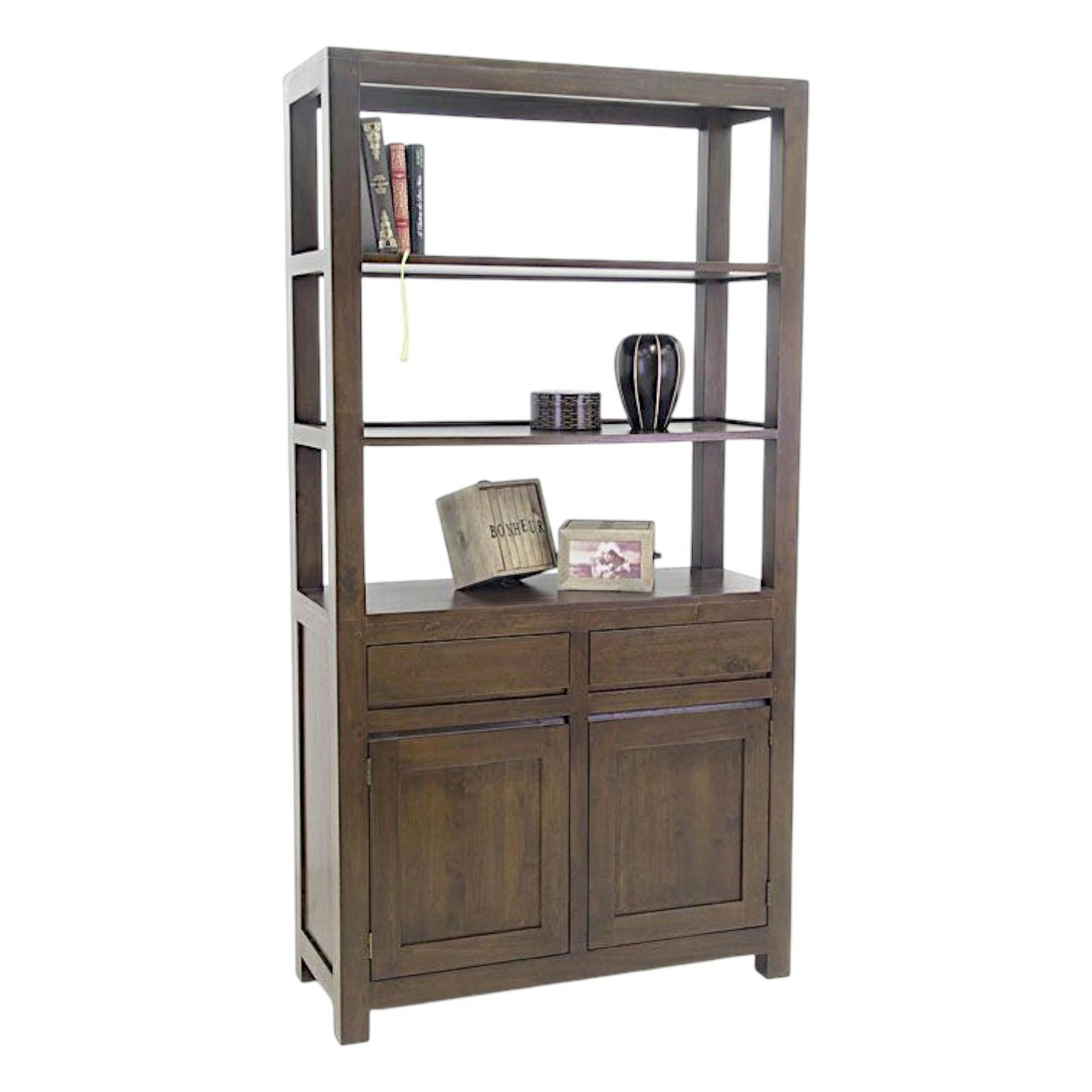 Bibliothèque buffet hévéa 100x190cm OLGA