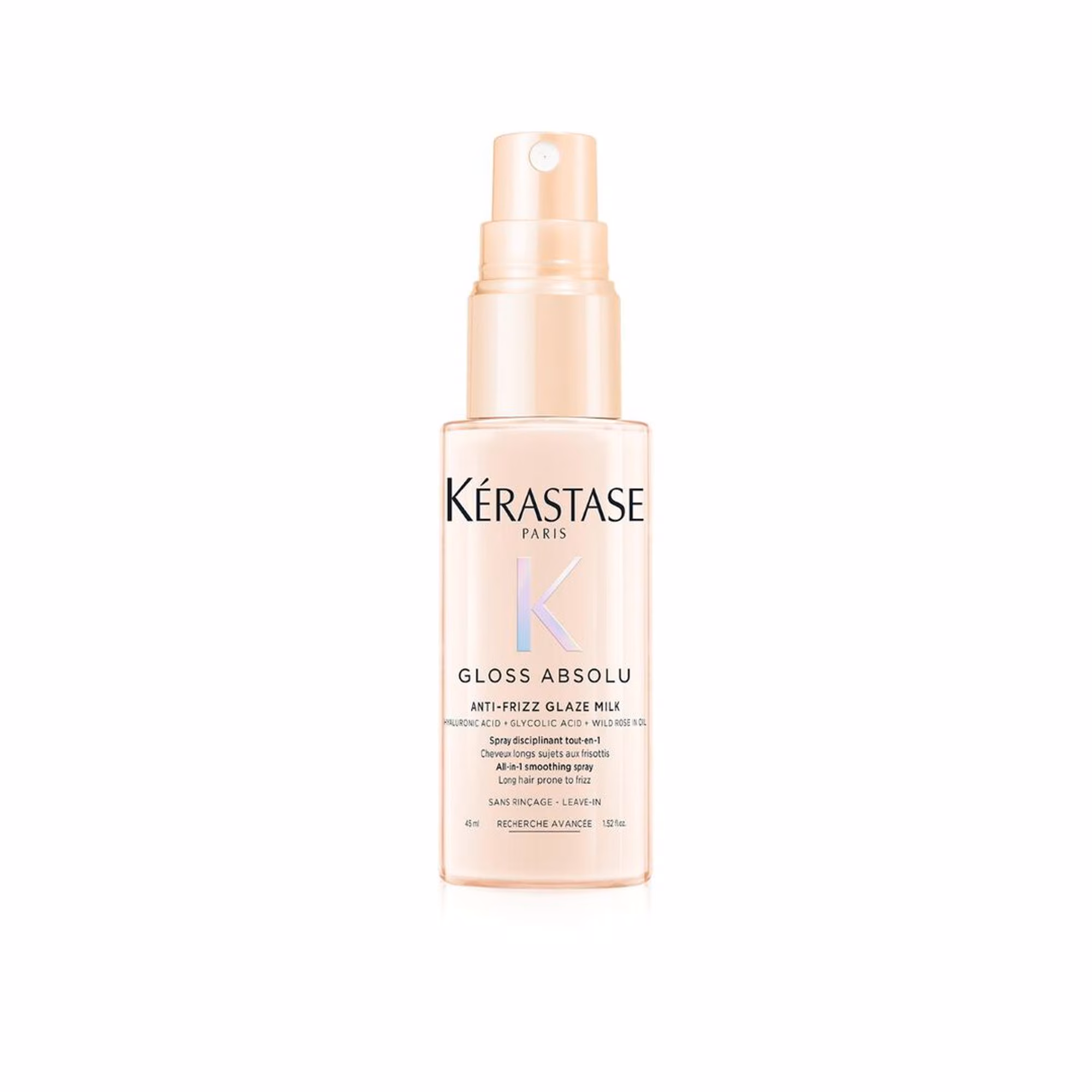 GLOSS ABSOLUSpray disciplinant tout-en-1 pour cheveux longs sujets aux frisottis