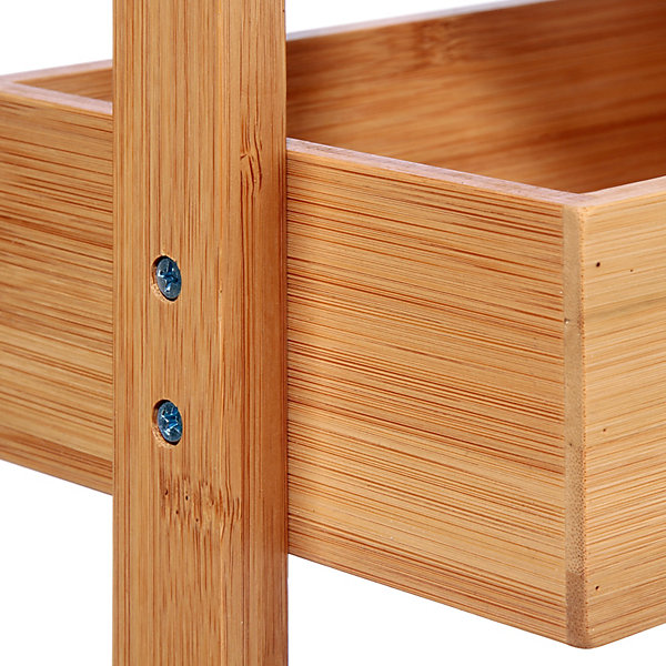 Etagère de salle de bain bambou , 4 niveaux, H.88cm x P.25cm Five Simply Smart