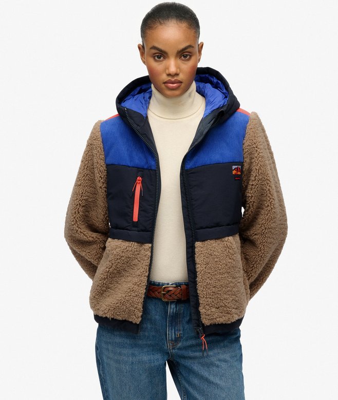 Hooded Fleece Sherpa Jacket