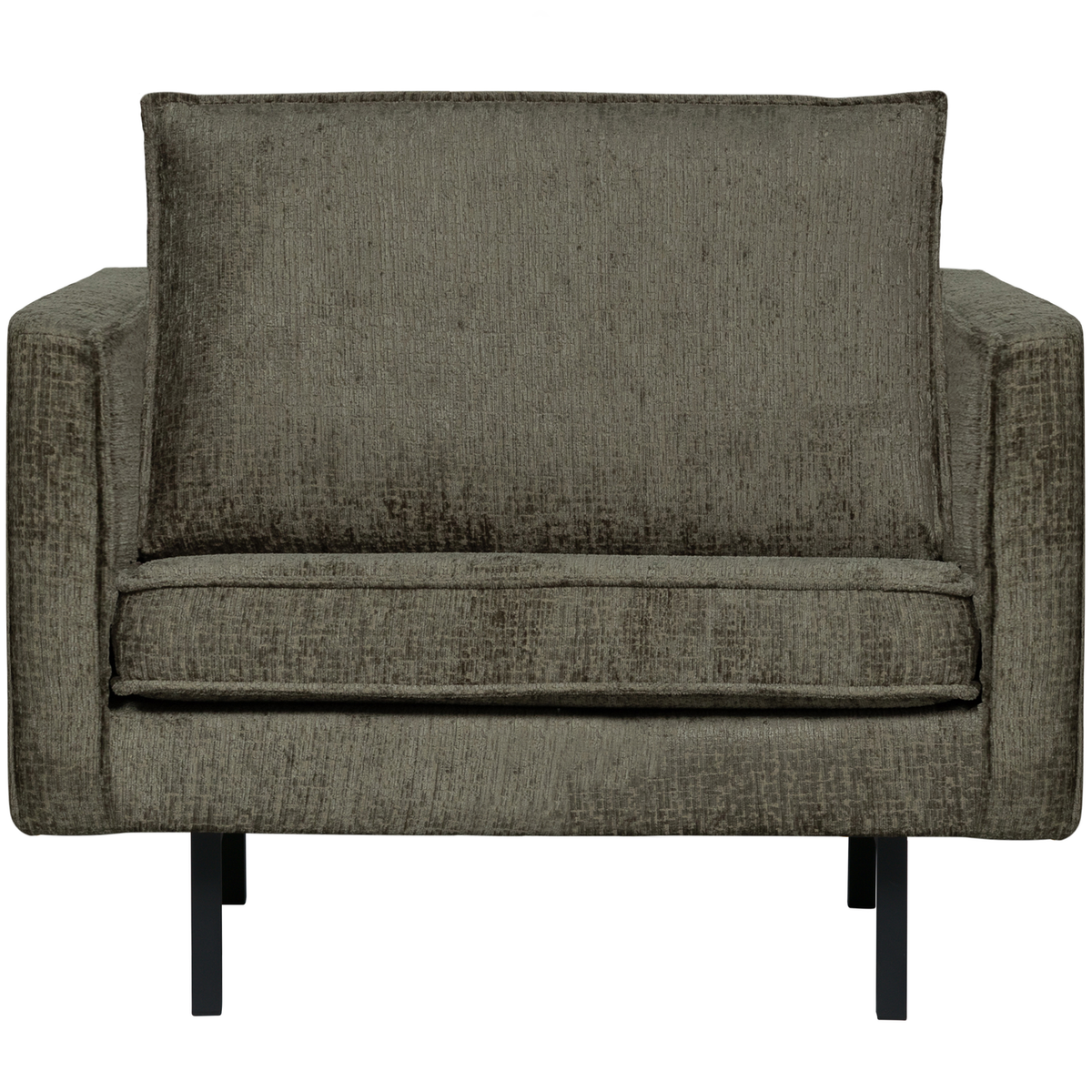 WOOOD fauteuil Rodeo - Structure Velvet - Frost - 85x105x86