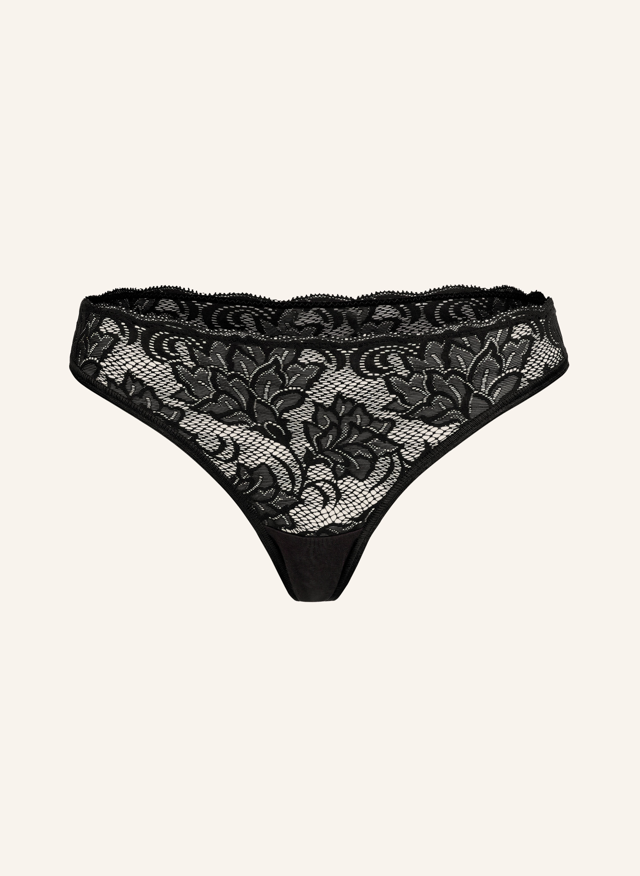 erlich textil Emilia String mit Spitze und Polyamid - florales Motiv
