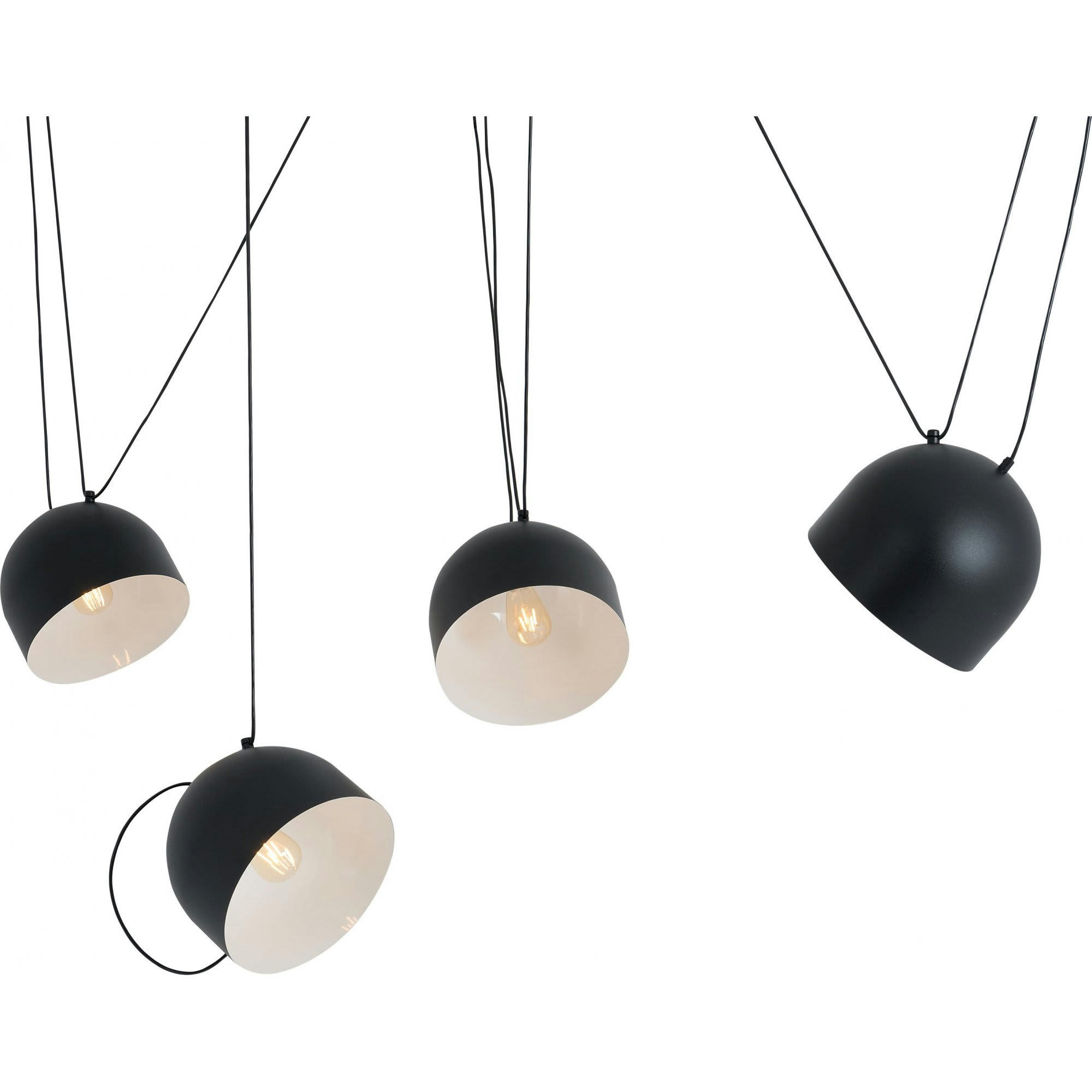 POPO - Suspension Acier Noir 27x27x23 cm