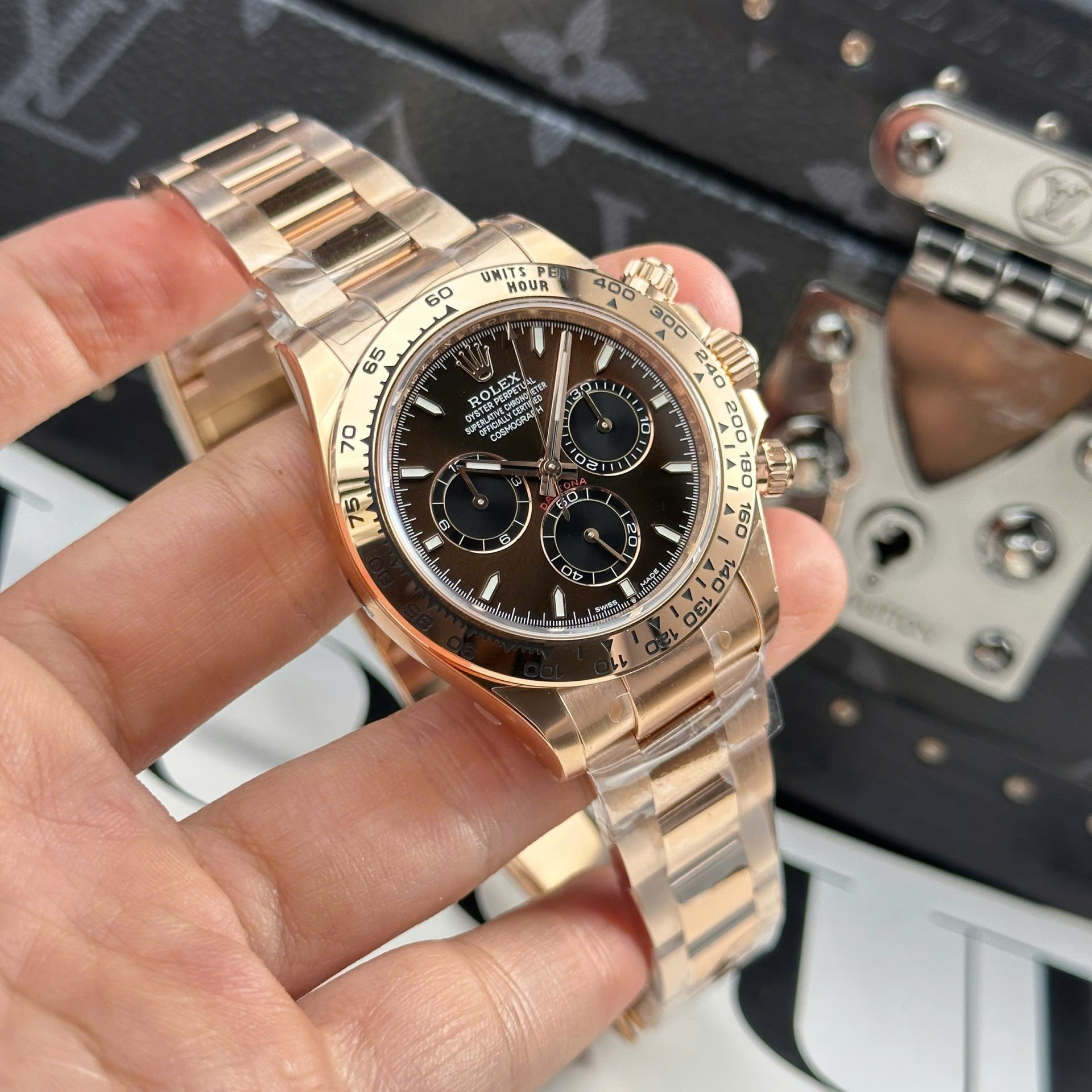 Rolex Daytona 126508 RG Plated Chocolate Dial 40mm Oyster Super Clone