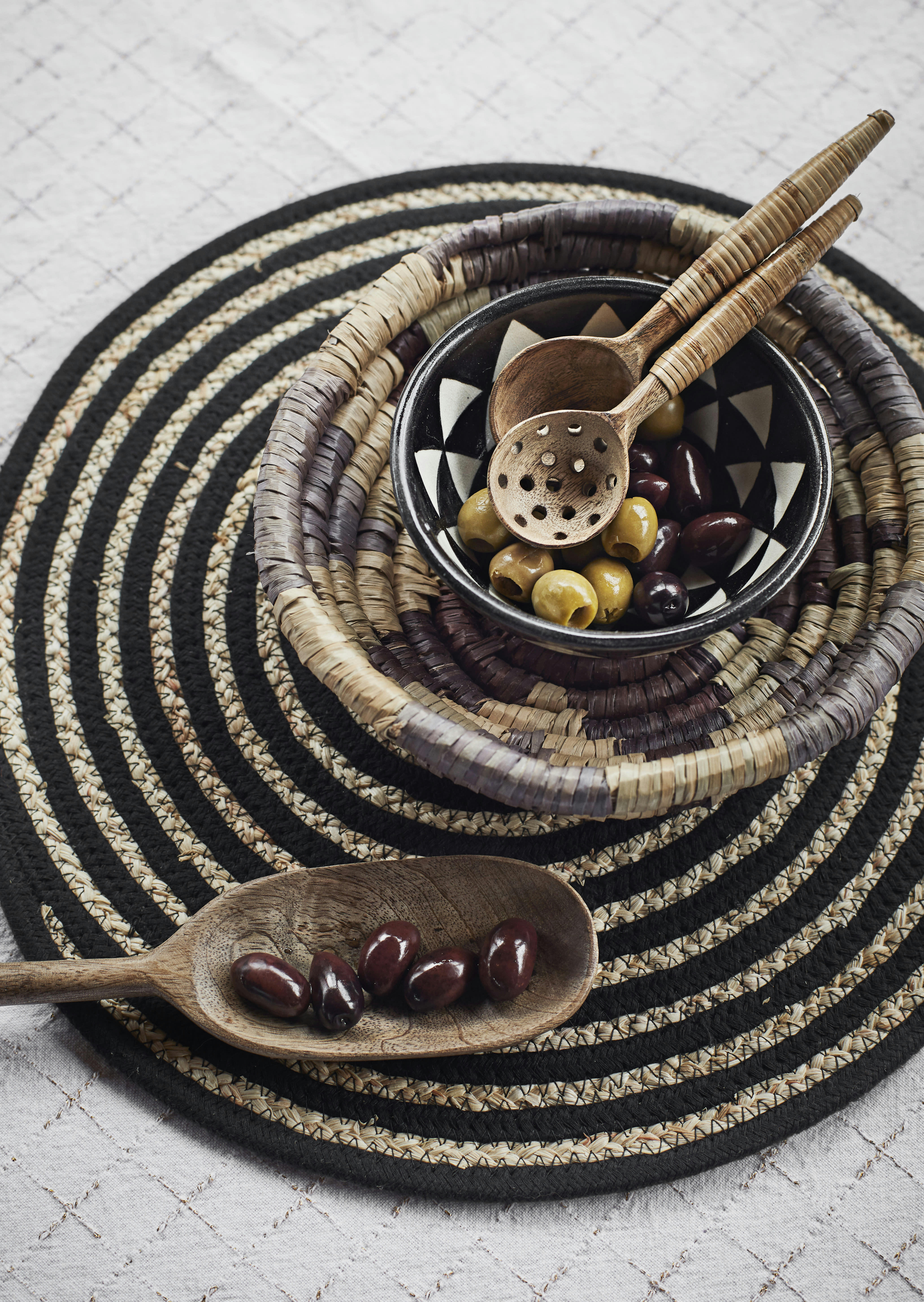 - Cuillère de service en bois 18cm