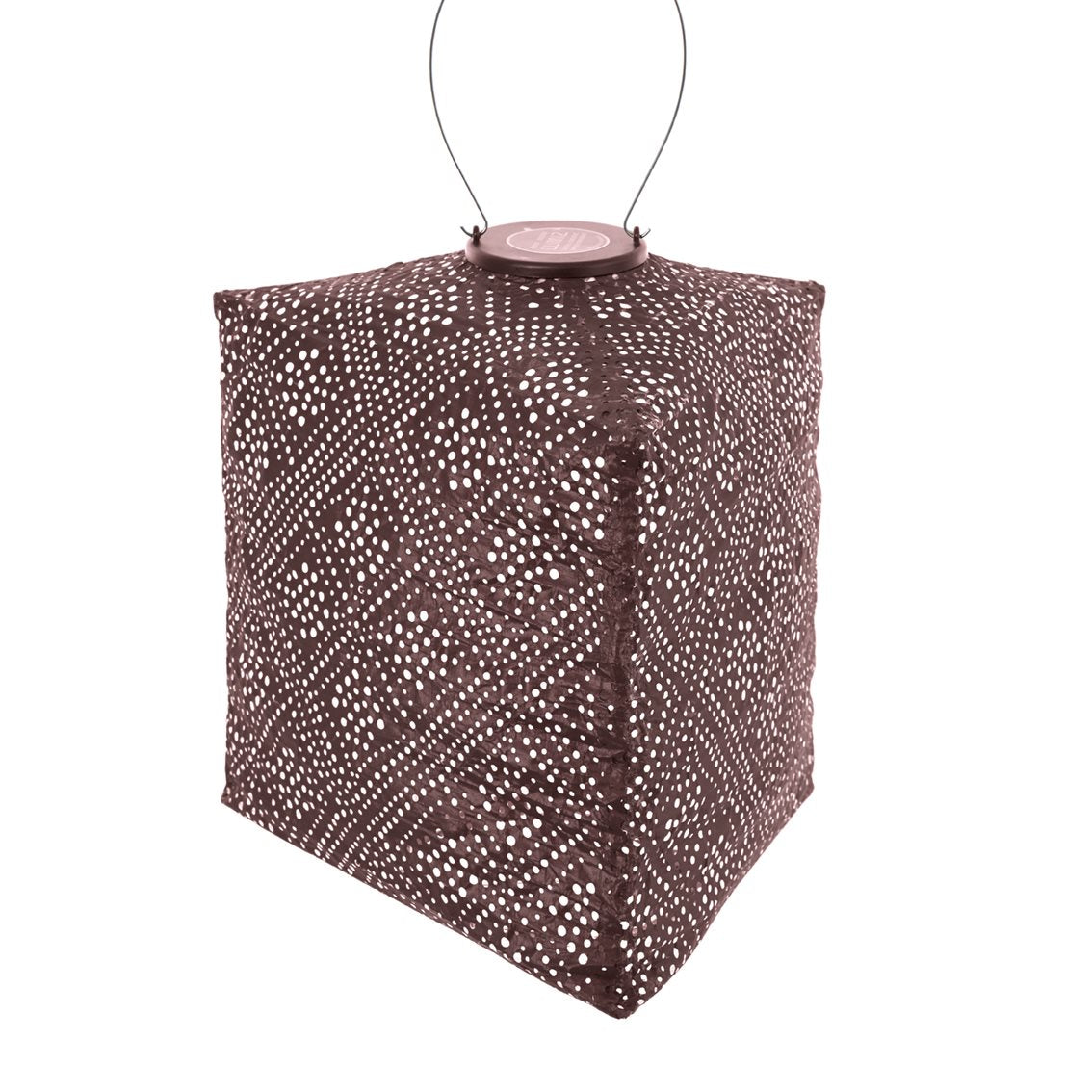 Lumiz solar lampion topaze triangle - 28 cm - plum
