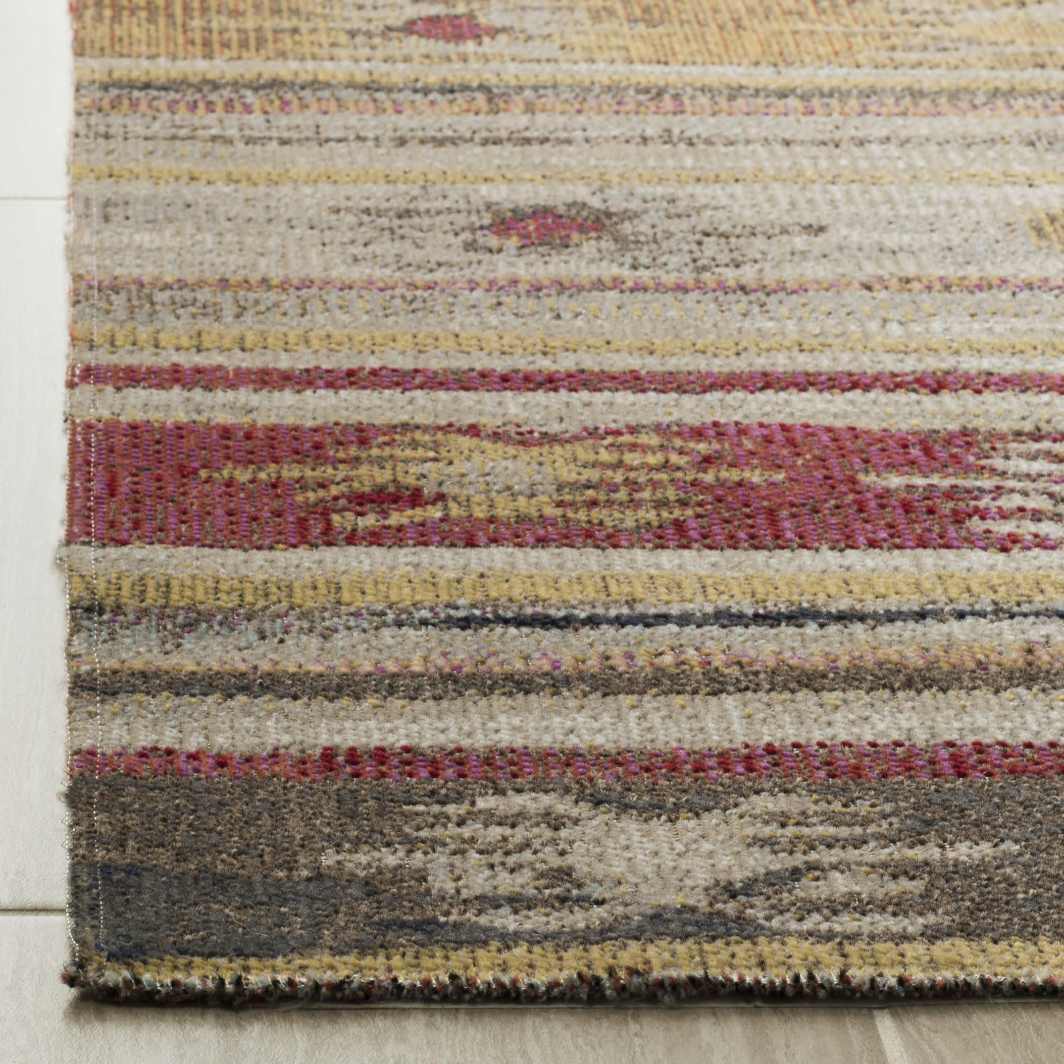 MONTAGE - Tapis interieur & exterieur en taupe & multicolore, 122 x 183 cm