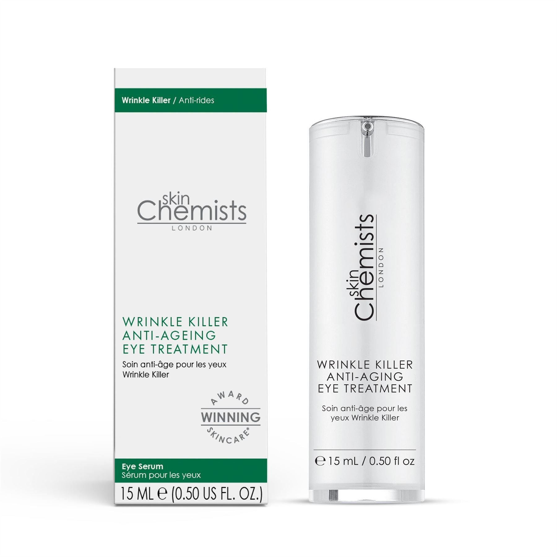 skinChemists professional Advanced Wrinkle Killer Anti-Ageing Eye Treatment 15ml for Wrinkles and Soothing