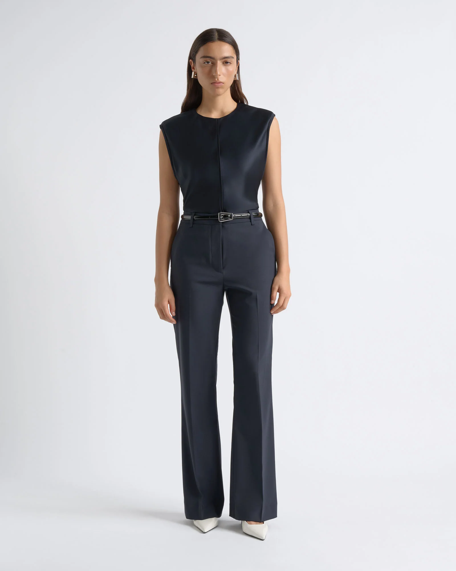 High Waisted Straight Leg Pant