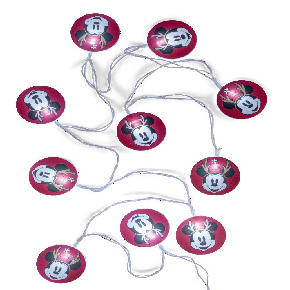 Guirlande Disney Mickey 10LED blanc froid 1,35m