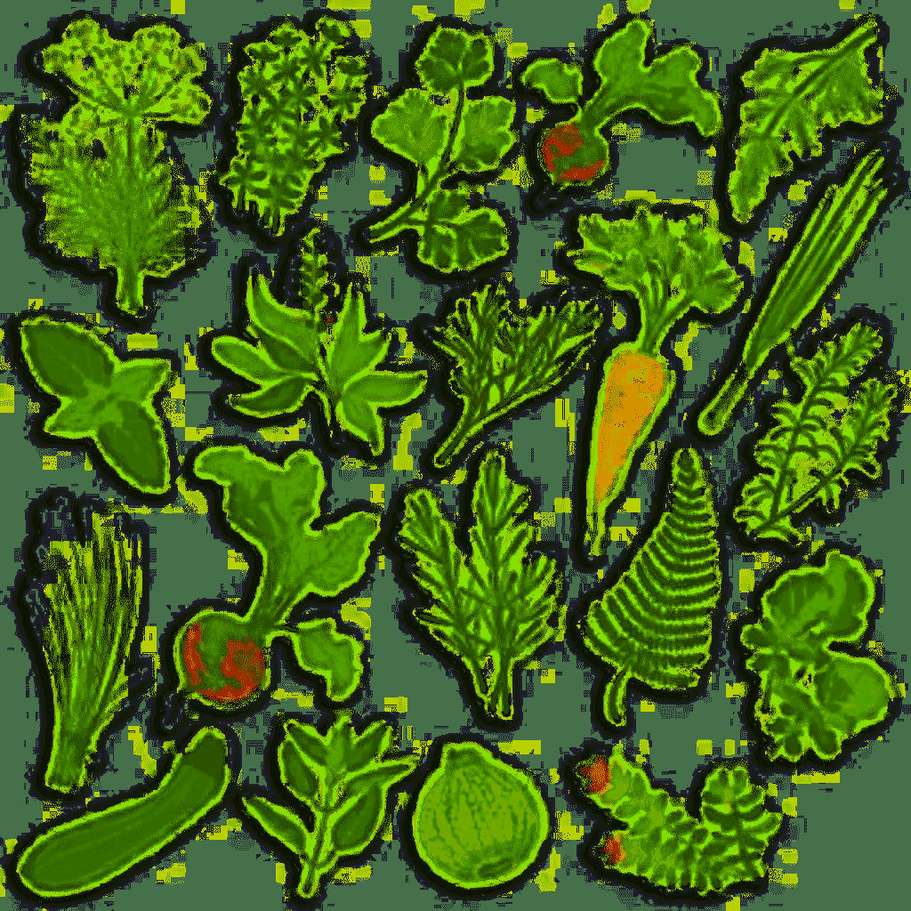 POTAGER - 20 formes découpées potager