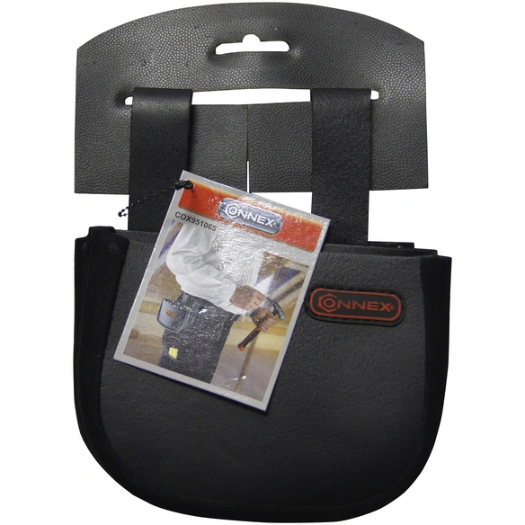 Nageltasche, Leder, grau
