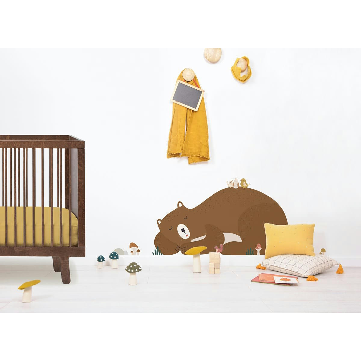 FOREST HAPPINESS - Sticker ours Forest Happiness (86 x 45 cm)