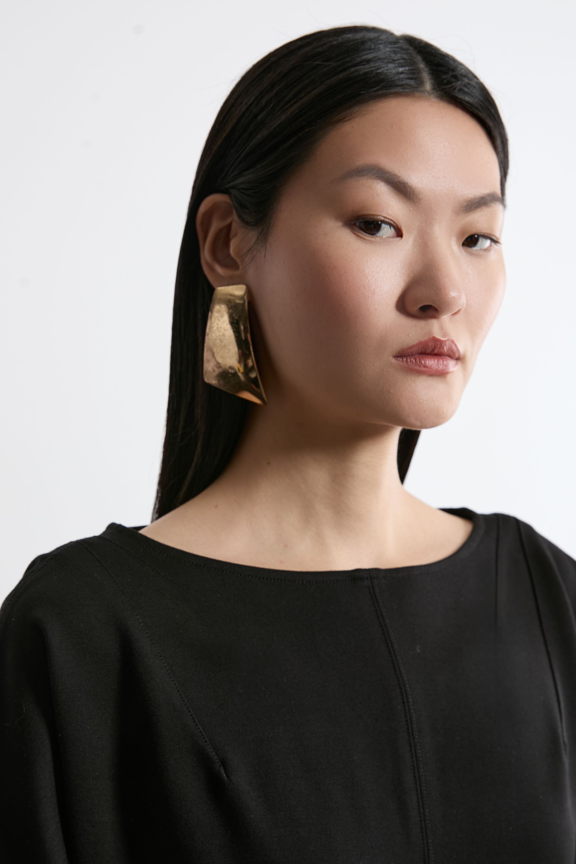 KarenMillen Waterfall Hem Belted Ponte Jersey Maxi Dress