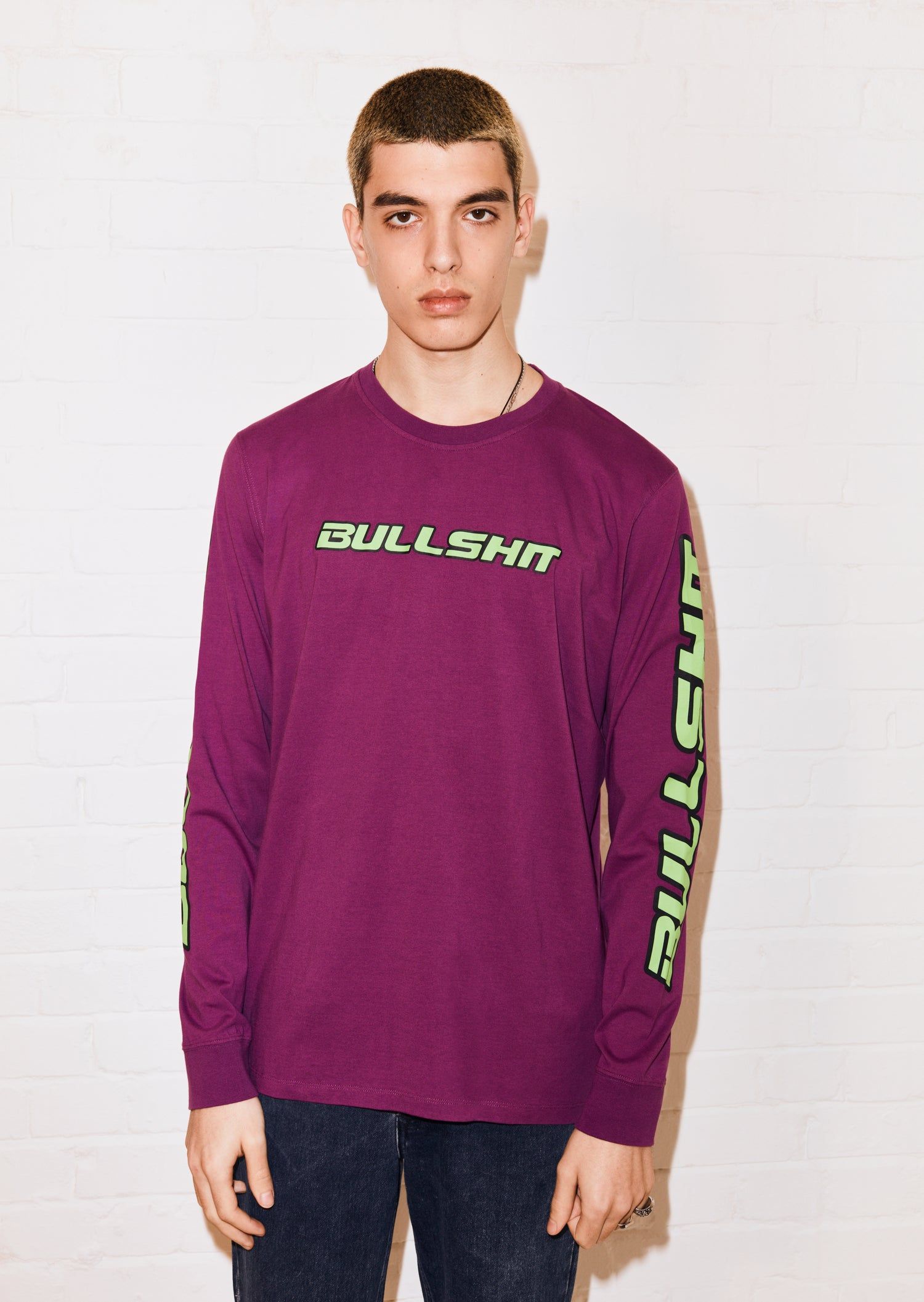 House of Holland hattiestewart 'Bullsh.t' Long Sleeve Tee