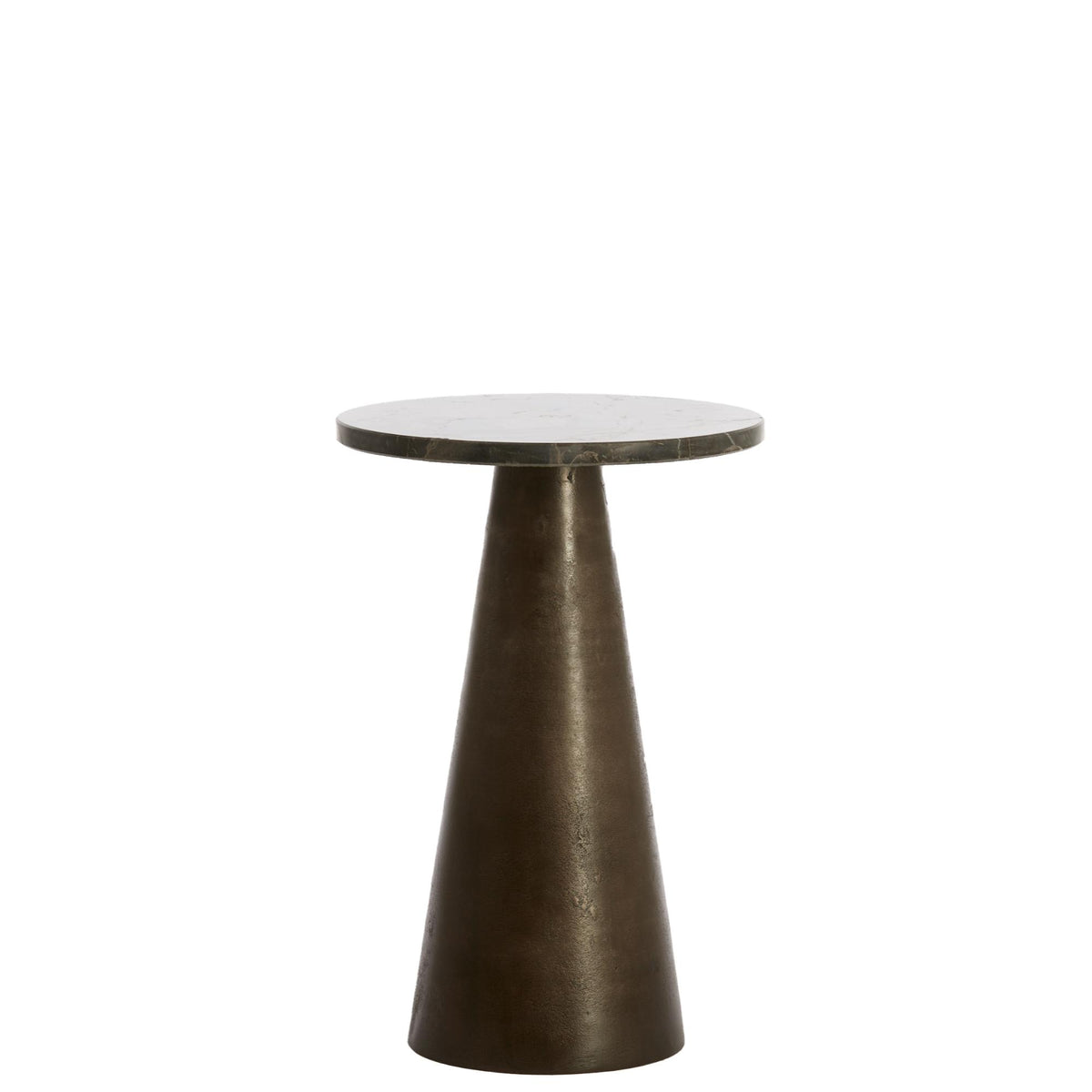 Light & Living bijzettafel Ynez - bruin - Ø29cm