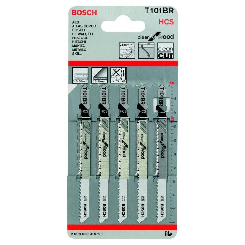 STIKKSAGBLAD BOSCH T101BR 74MM A5 TRE/MEDI