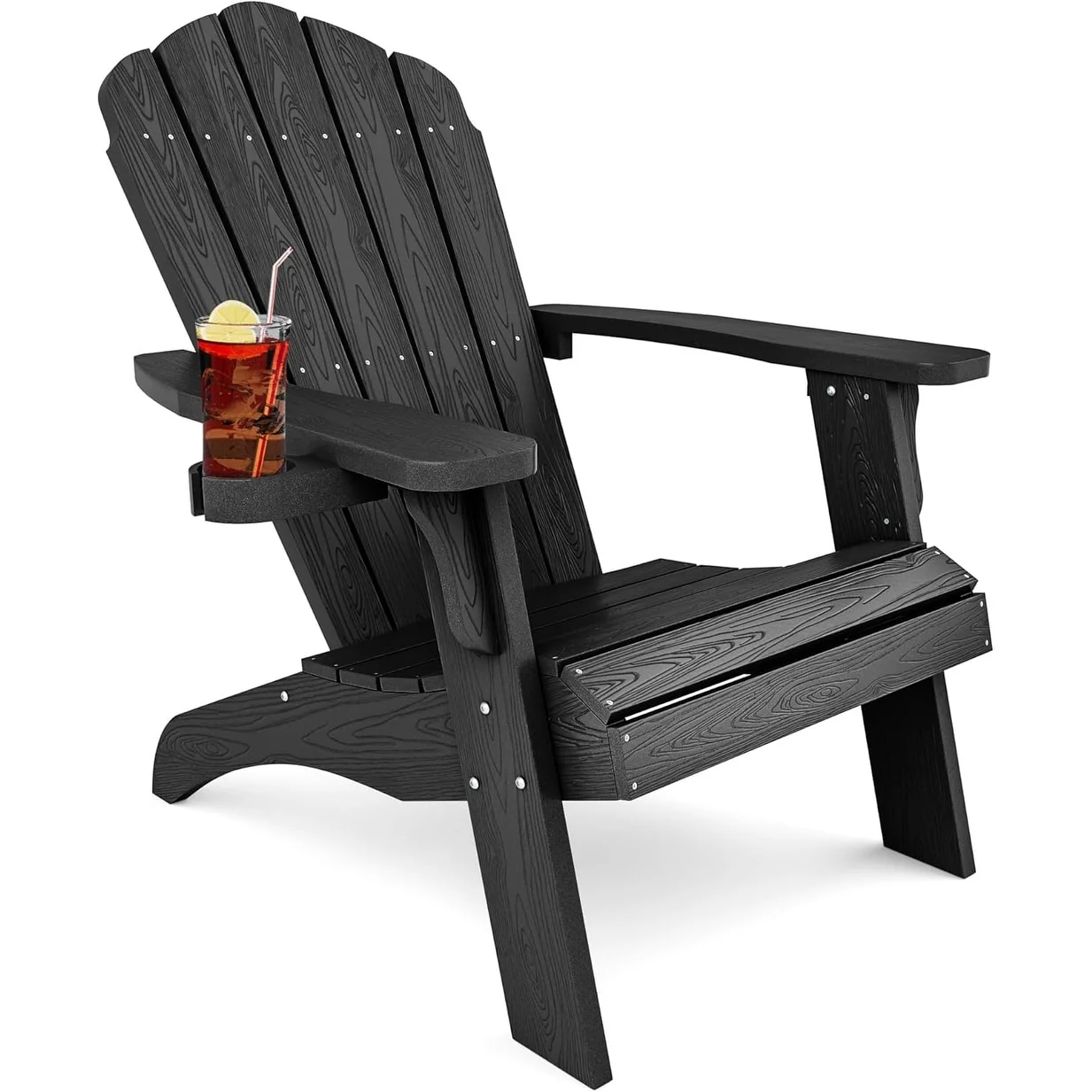 WINSOON HIPS Oversized Adirondack Chair with Cup-Holder