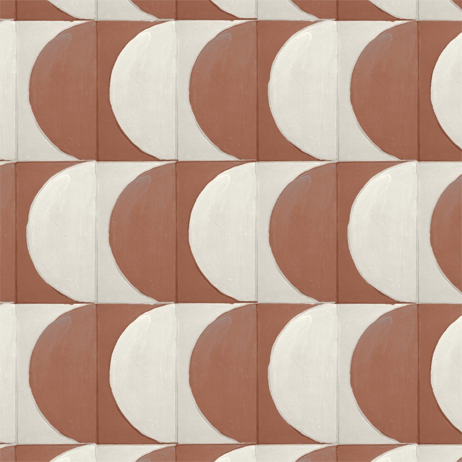 Catchii Behang Mosaique Monday Beige/Cognac