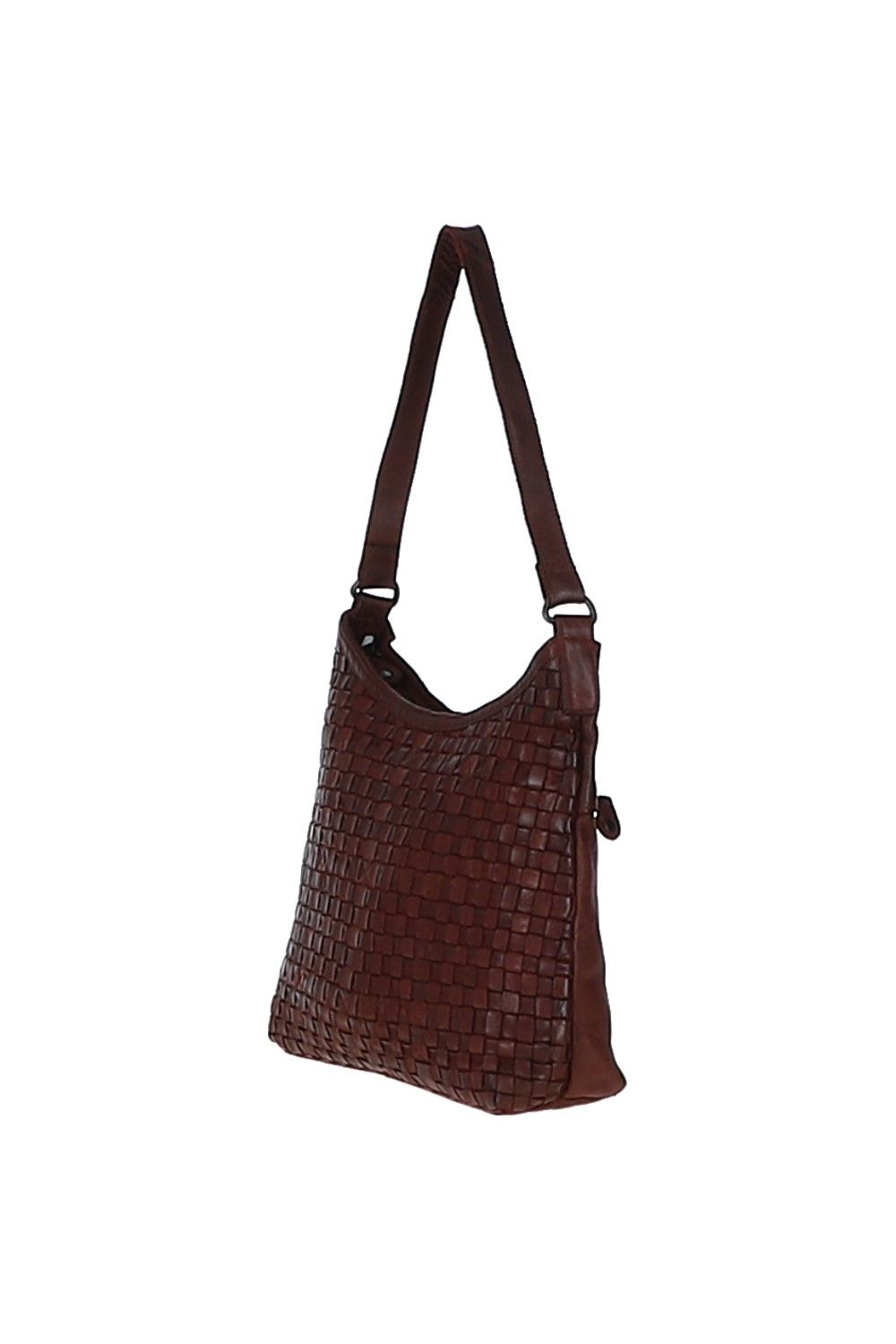 Ashwood Leather Raffinatezza' Vintage Woven Leather Shoulder Bag