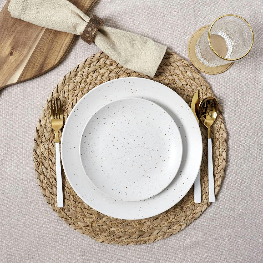 BORD DE MER - Set de table tressé bord de mer diam. 38 cm beige
