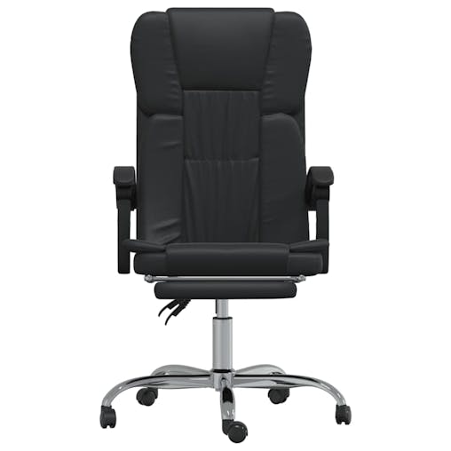 NNEVL Reclining Office Chair Black Faux Leather