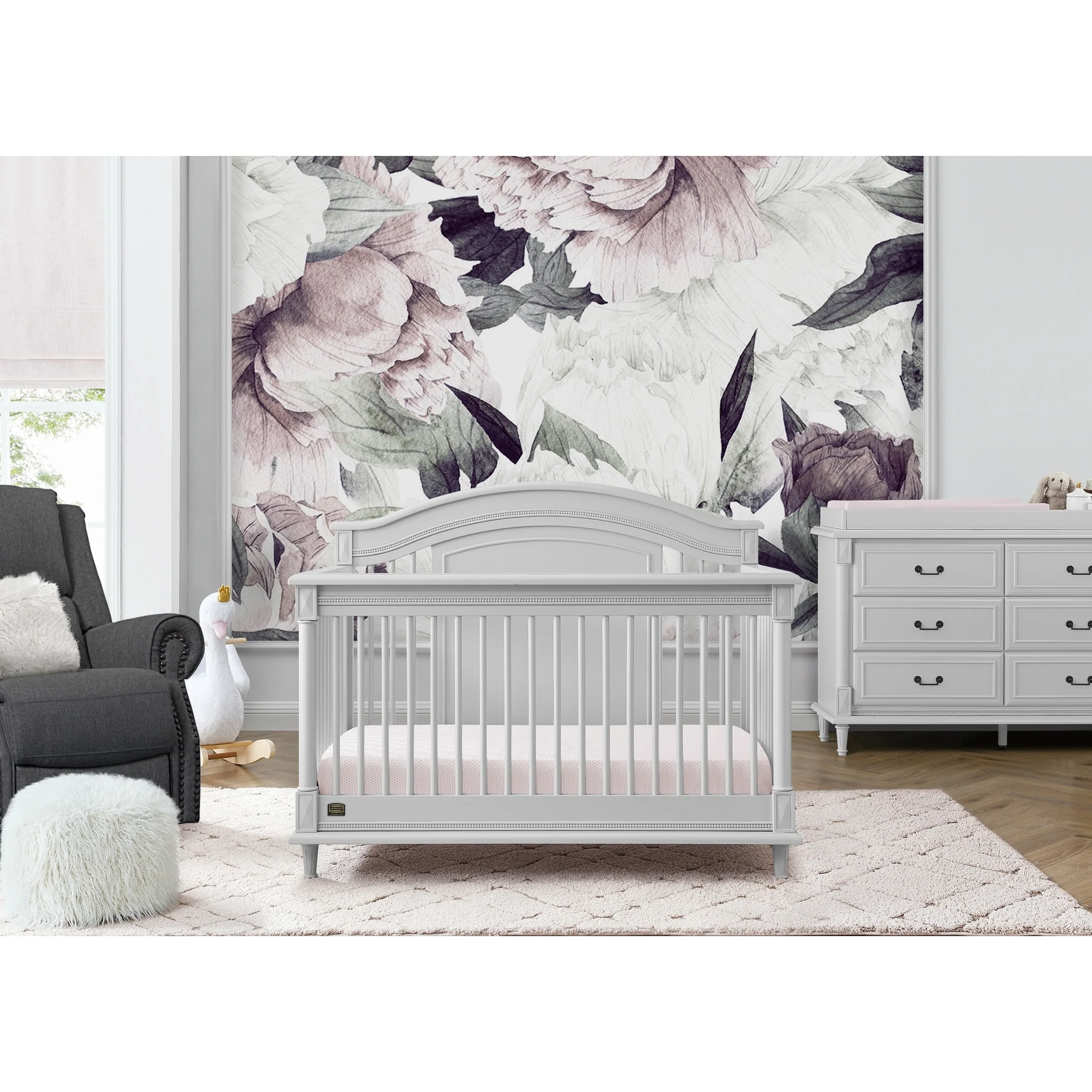 Juliette 6-in-1 Convertible Crib with Toddler Rail, Greenguard Gold Certified